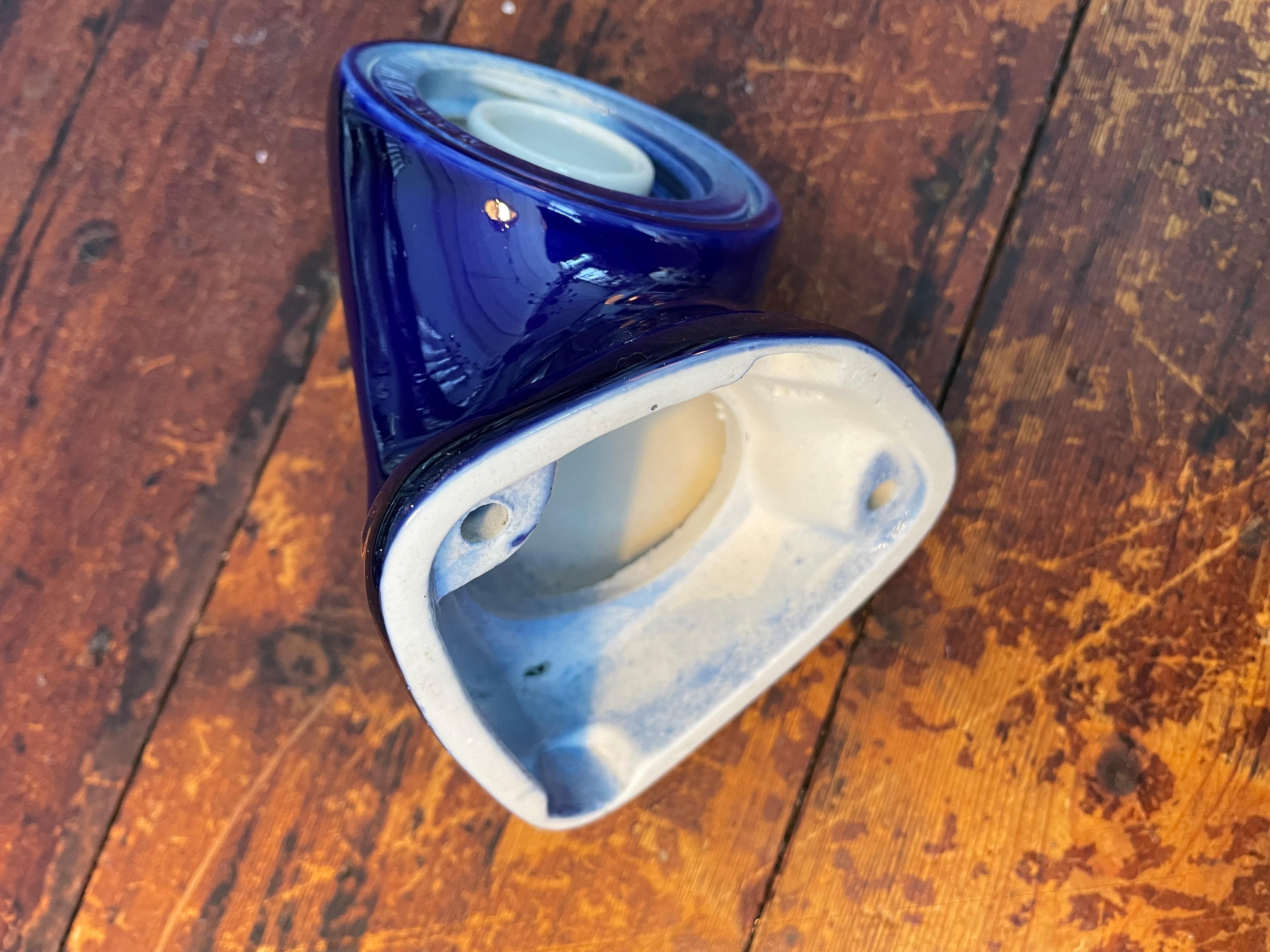Mid-20th Century A set Of 3 Vintage Ifö of Sweden Ceramic Bathroom Lamps For Sale