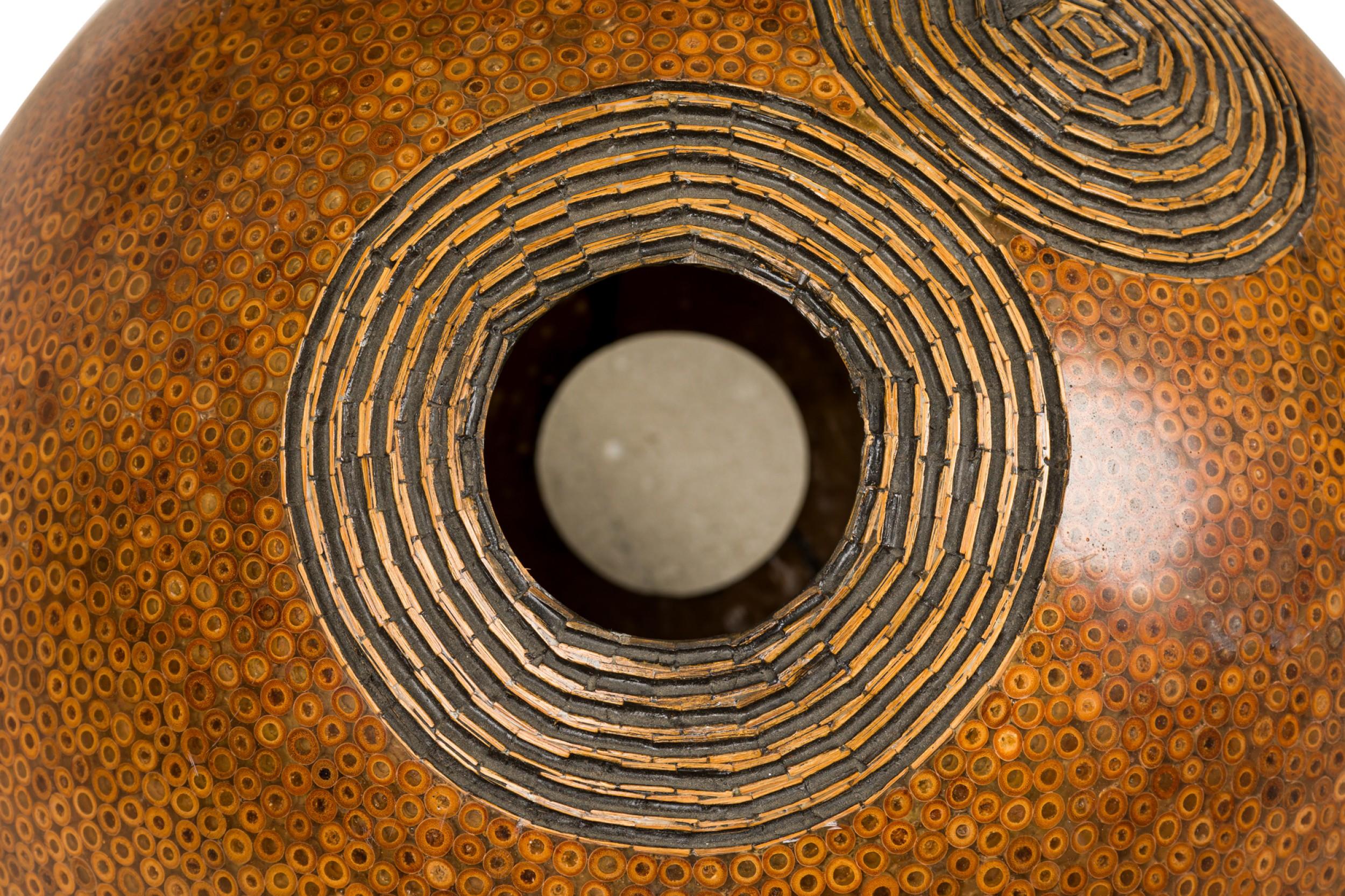 Ensemble de 4 lampes sphères en composite de bambou et de résine, de style The Moderns Modernity en vente 1