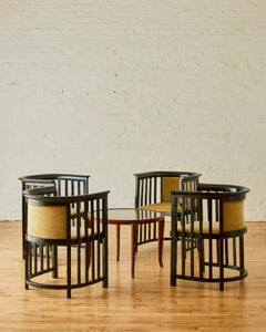 A Set of 4 Bentwood Barrel Chairs by Josef Hoffman for J & J Kohn
