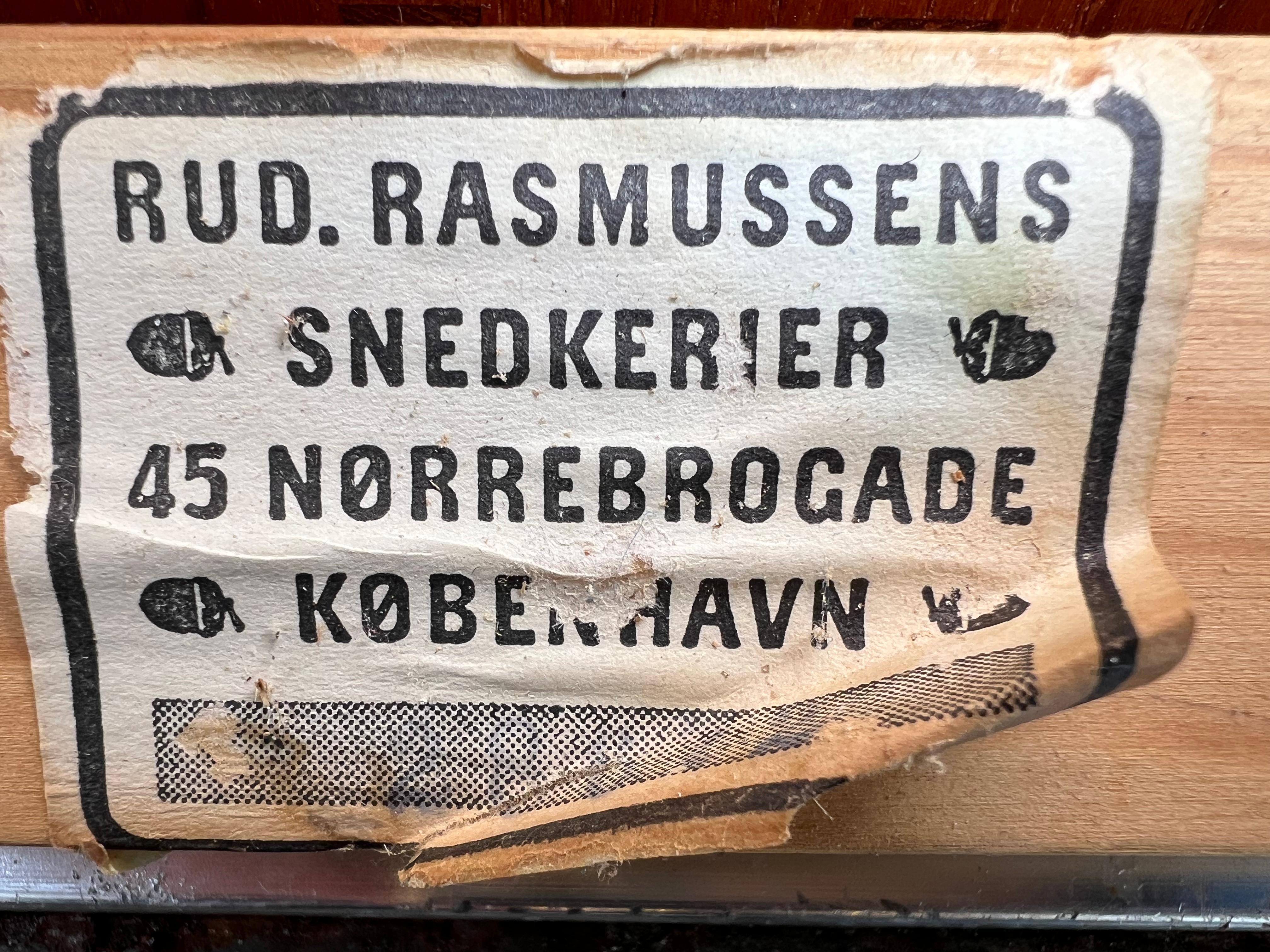 Set von 4 Schränken aus Teakholz von Mogens Koch für Rud Rasmussen, Dänemark, Mitte des Jahrhunderts im Angebot 5