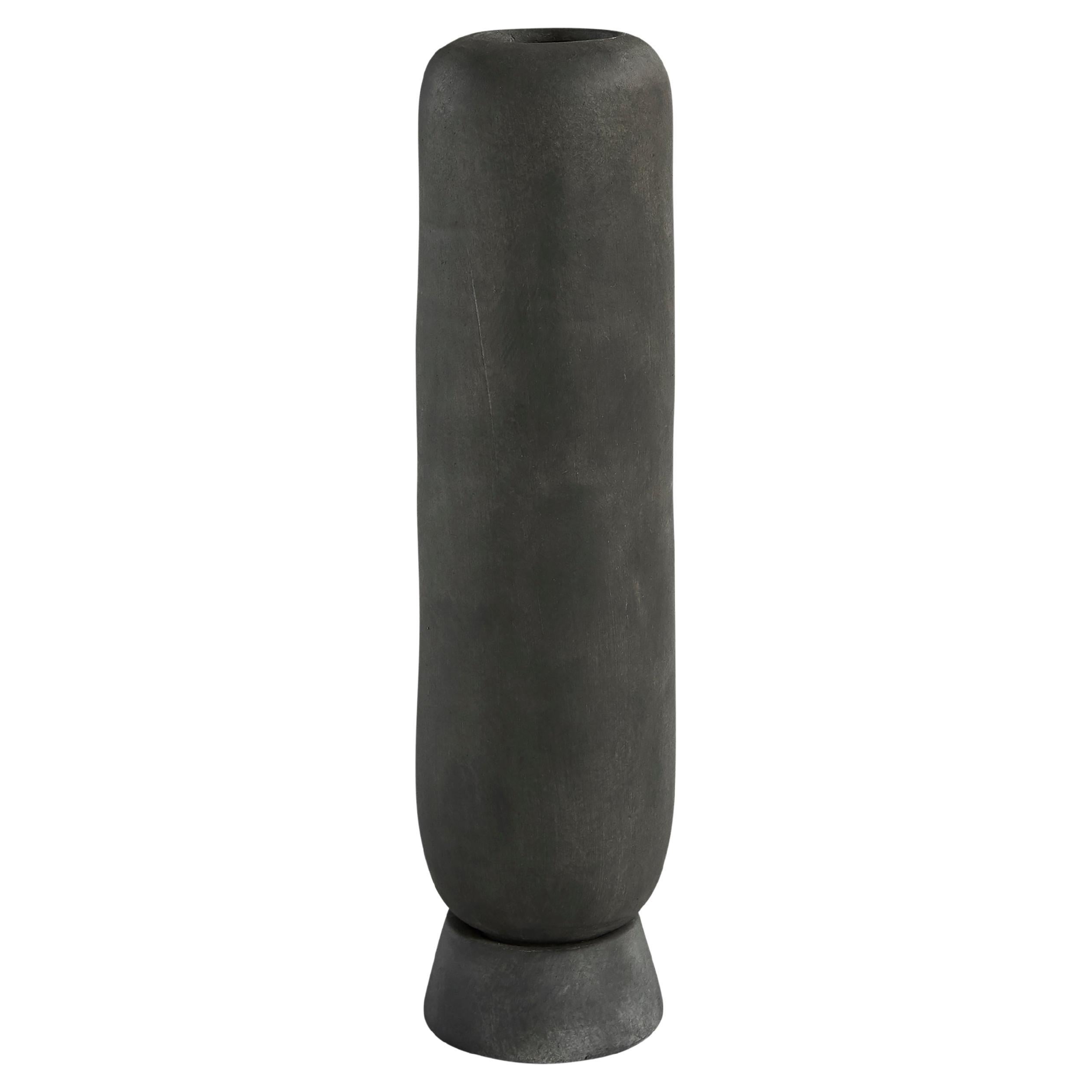 Set of 4 Dark Grey Kabin Vase Tall by 101 Copenhagen