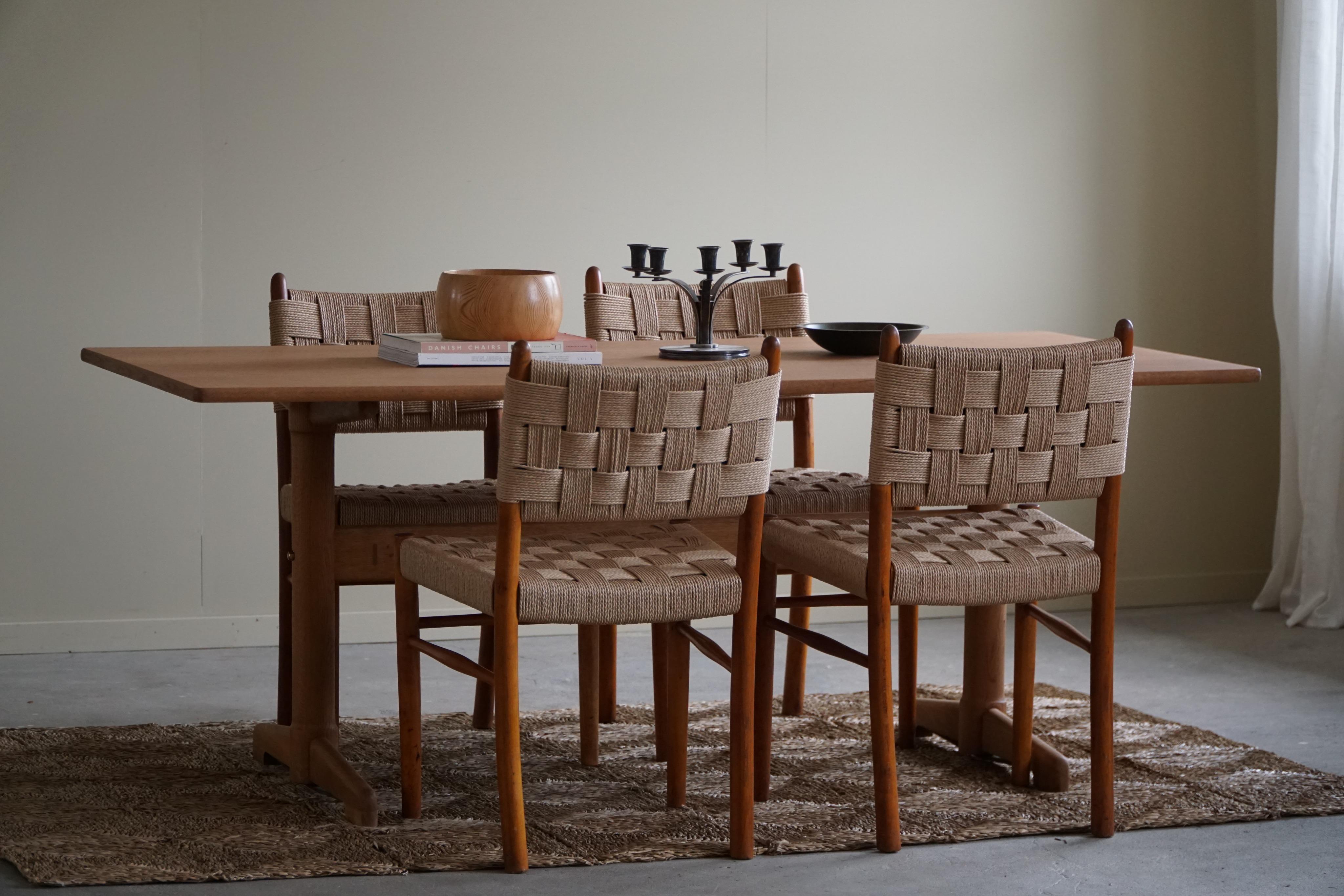 A Set of 4 Dining Chairs By Karl Schrøder for Fritz Hansen, 