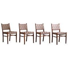 A Set of 4 Dining Chairs By Karl Schrøder for Fritz Hansen, "Model 1572", 1930s