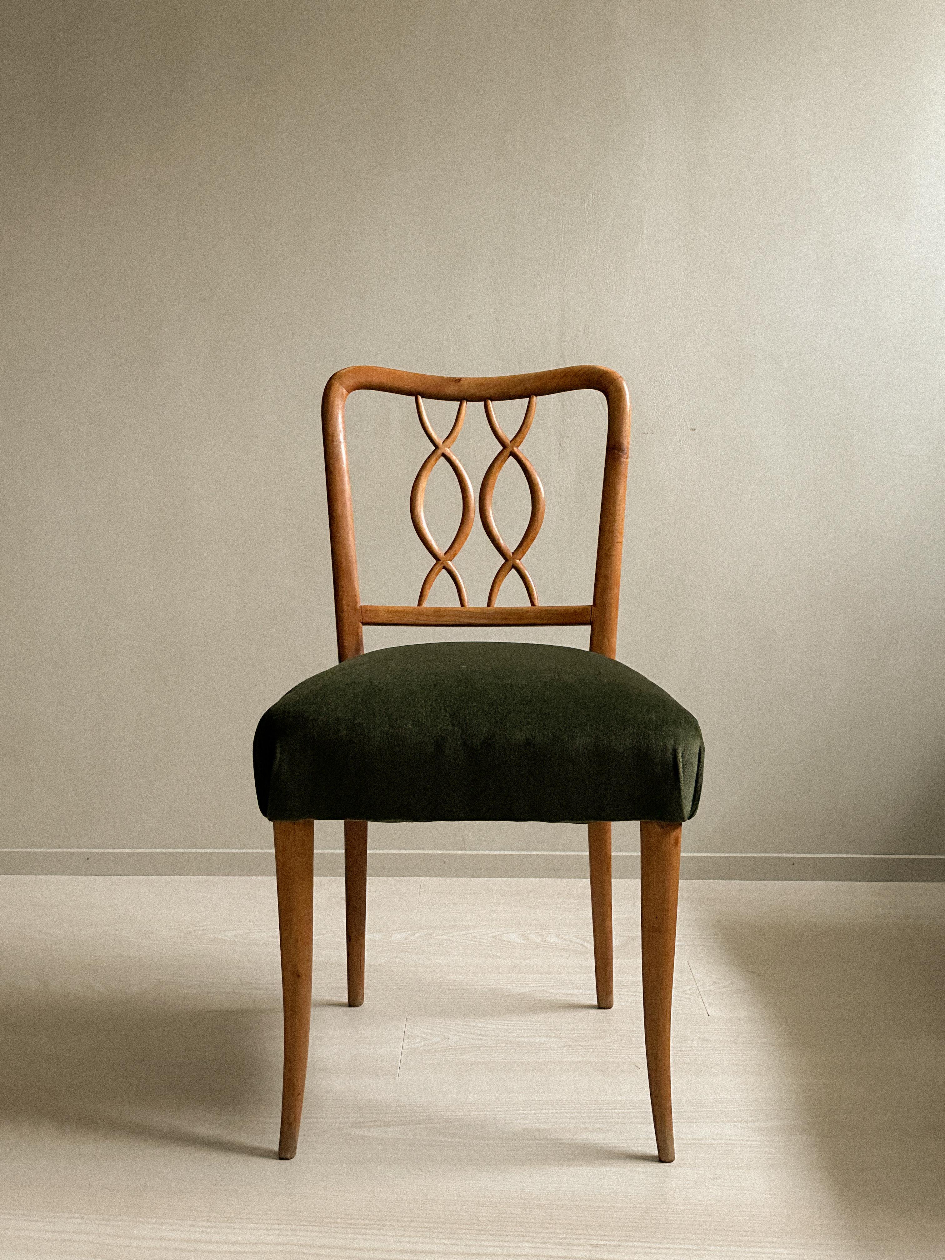 20th Century A Set of 4 Dining Chairs, France, c. 1960s 