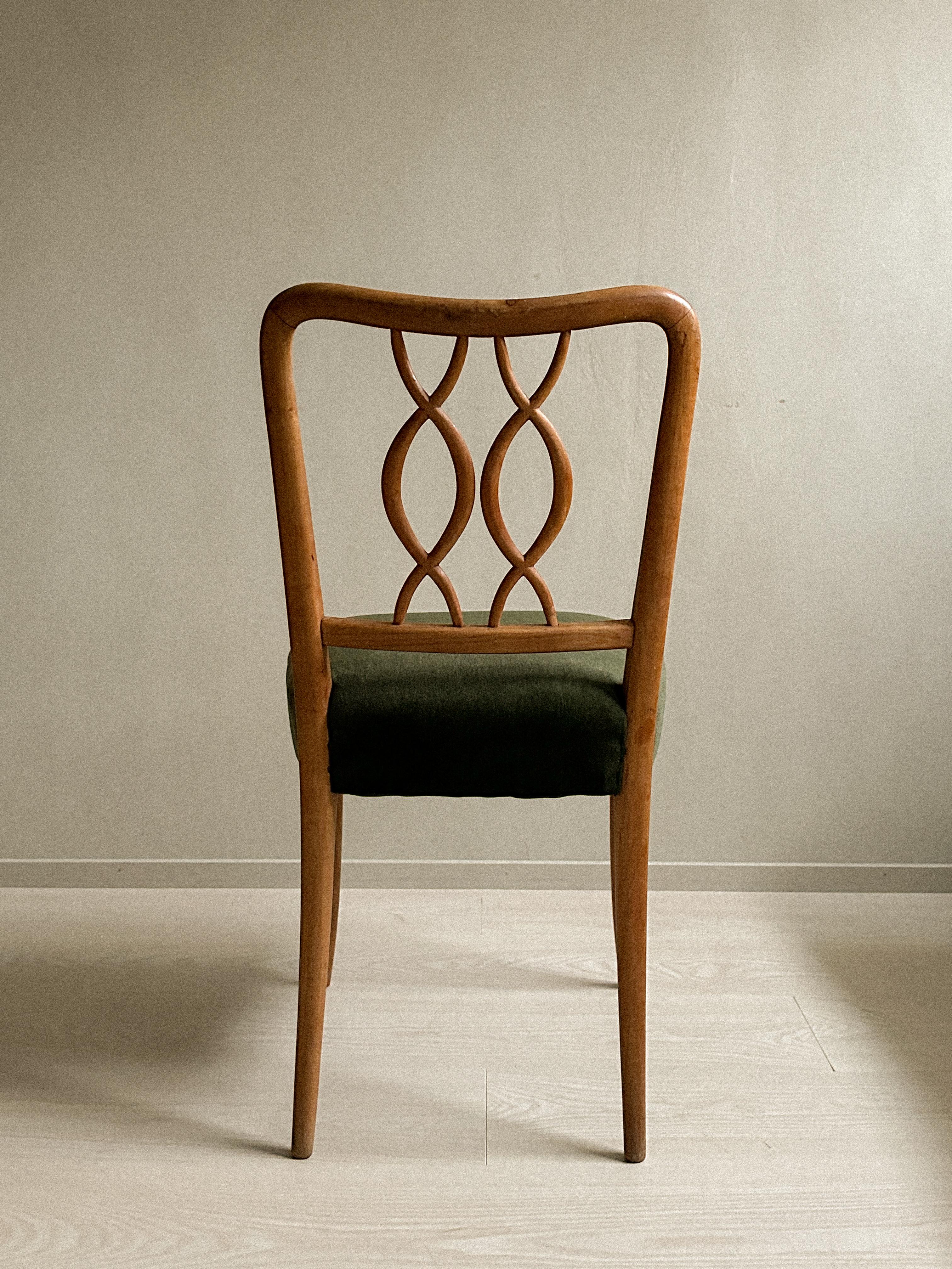 A Set of 4 Dining Chairs, France, c. 1960s  1