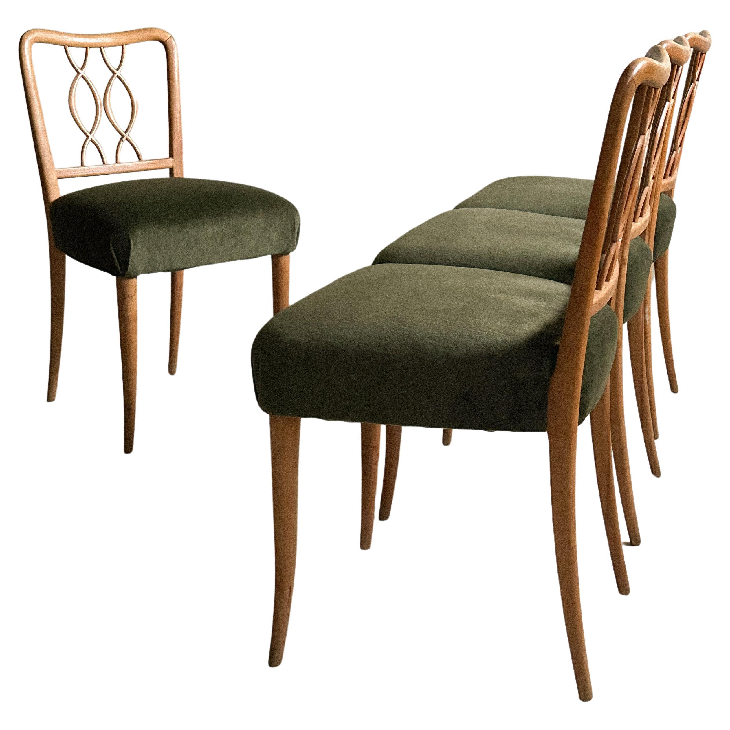 A Set of 4 Dining Chairs, France, c. 1960s 