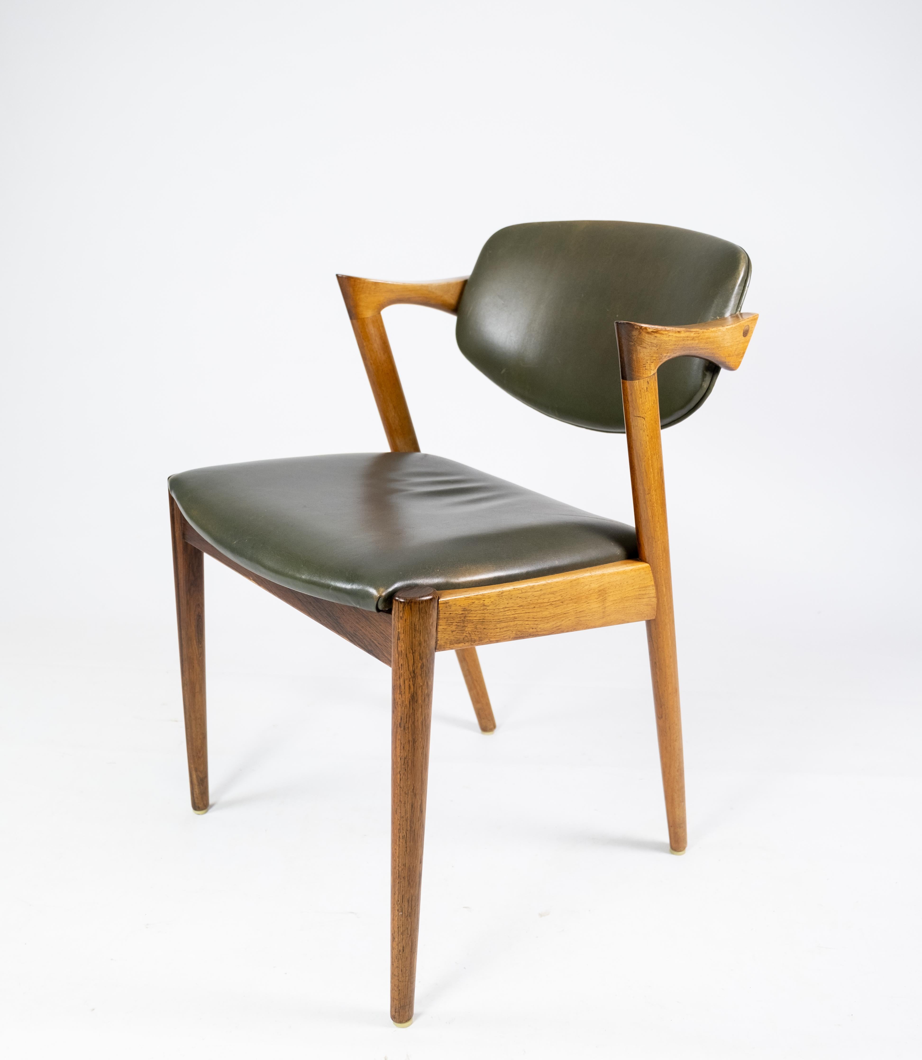 Set of 4 Dining Chairs, Model 42, Designed by Kai Kristiansen, 1960s In Good Condition In Lejre, DK