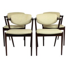 Set of 4 Dining Chairs, Model 42, Designed by Kai Kristiansen, 1960s