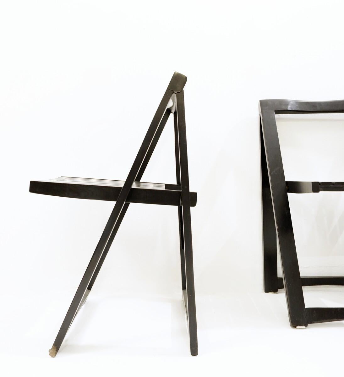 20th Century Set of 4 Folding Chairs by Aldo Jacober