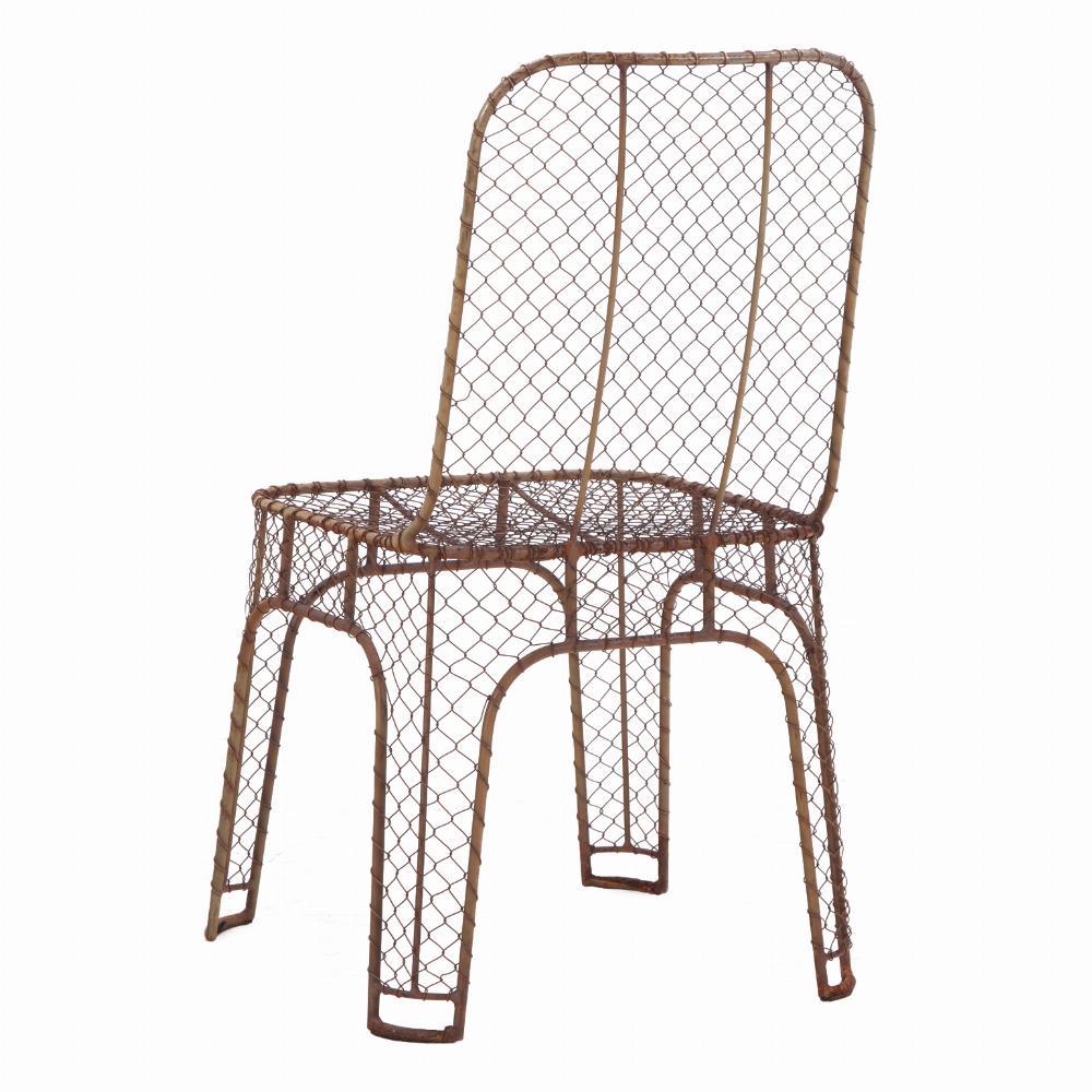 Français Un ensemble de 4 chaises d'appoint en fer français, C. C. 1980. en vente