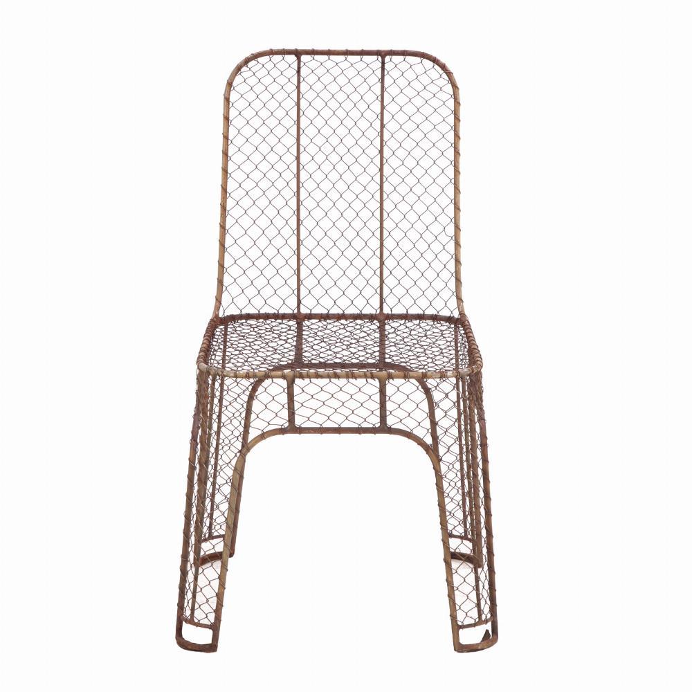 20ième siècle Un ensemble de 4 chaises d'appoint en fer français, C. C. 1980. en vente
