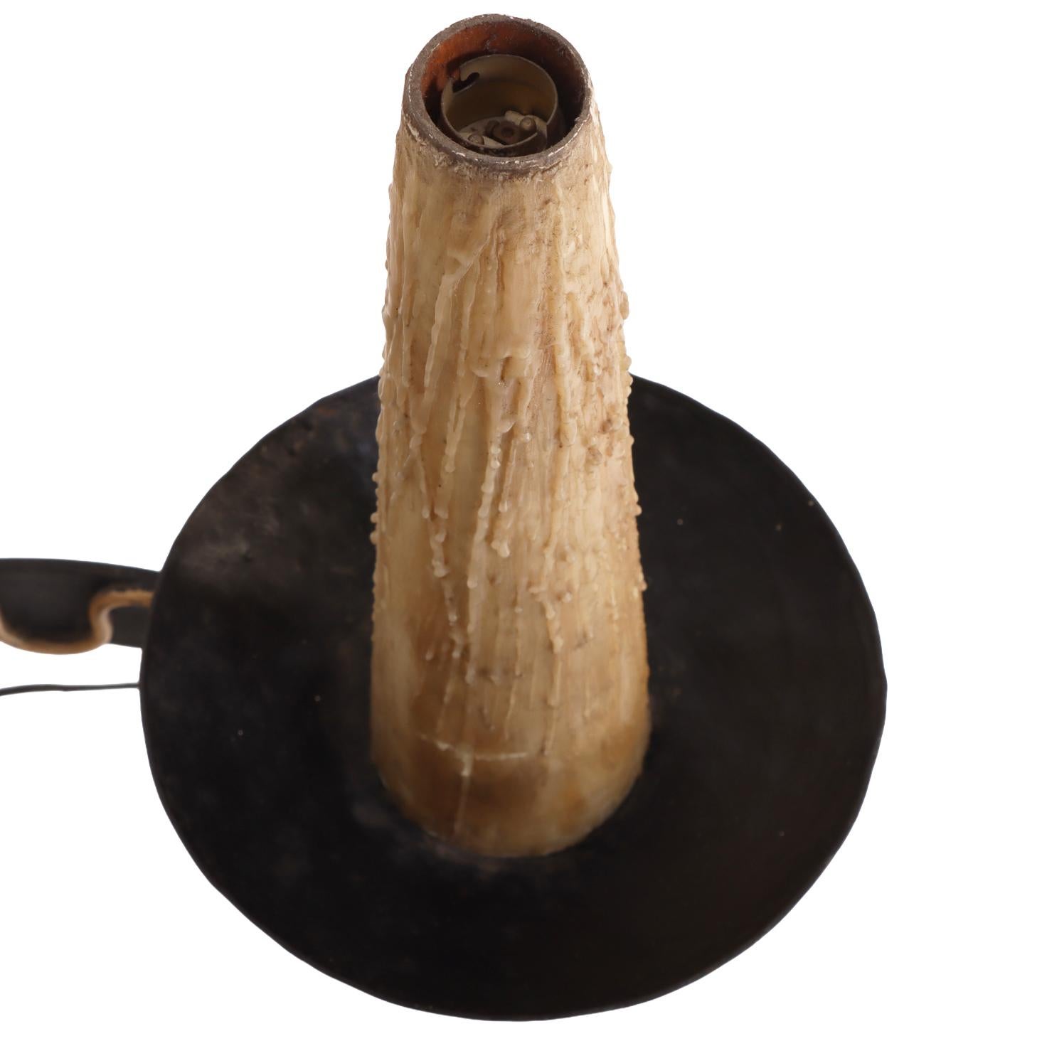 Metal A set of 4 French large Gothic style iron wall sconces, C. 1950. For Sale