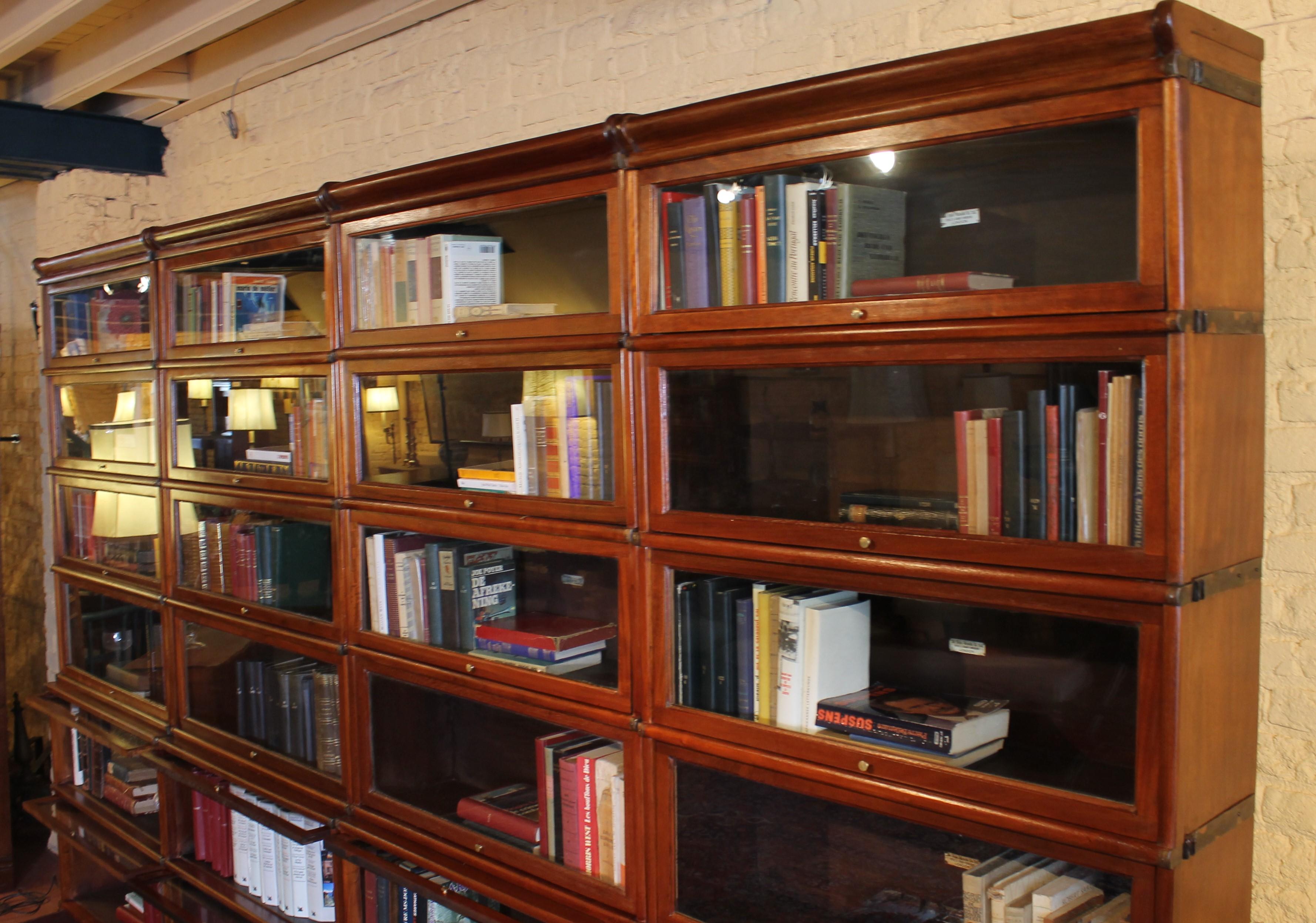 Ensemble de 4 bibliothèques Globe Wernicke en acajou 19ème siècle en vente 8