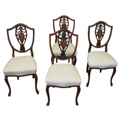 A Set of 4 Good Sheraton Style Dining Chairs