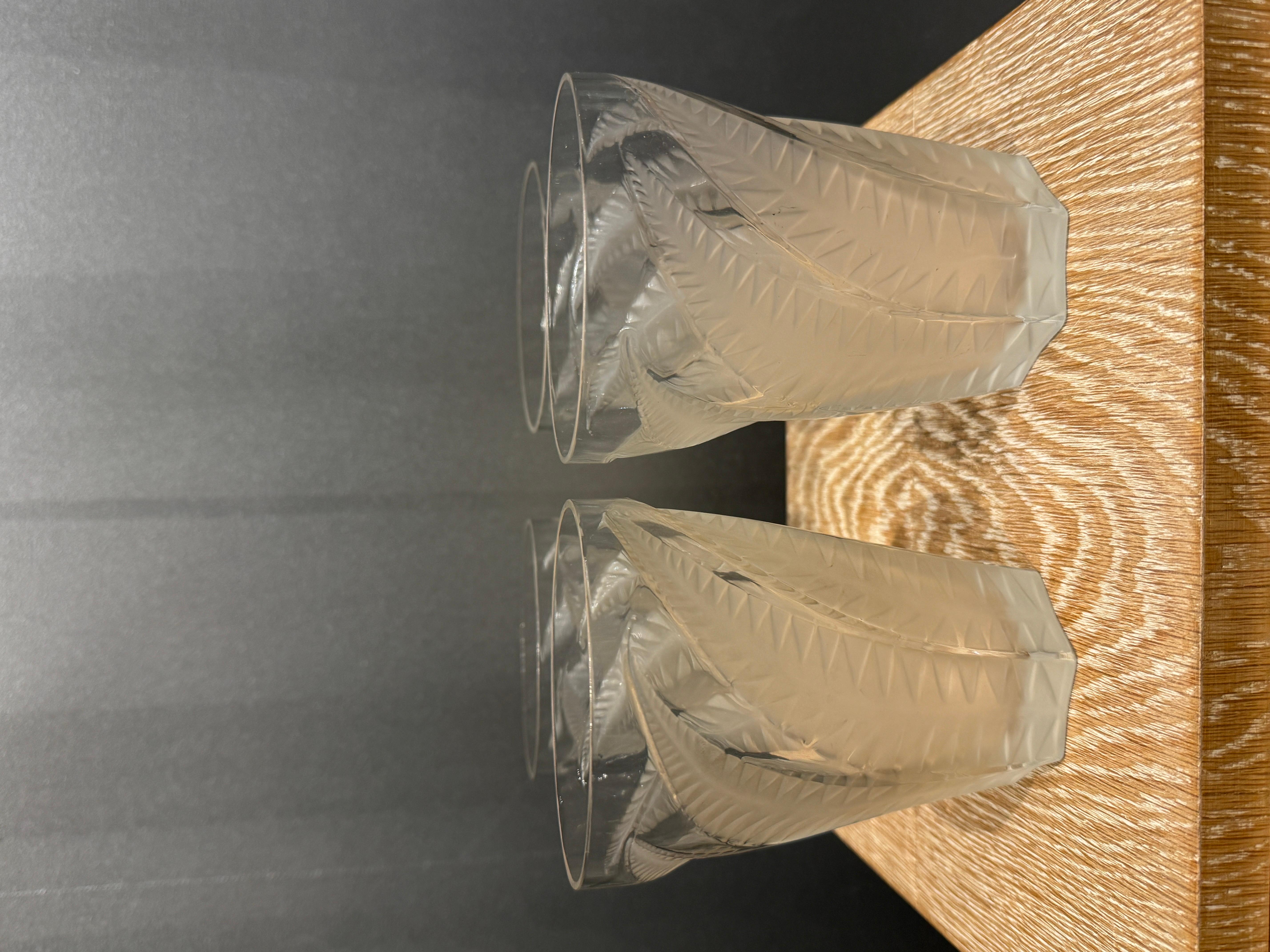 A set of 4 Hespérides Glasees by R.Lalique In Excellent Condition In SAINT-OUEN-SUR-SEINE, FR