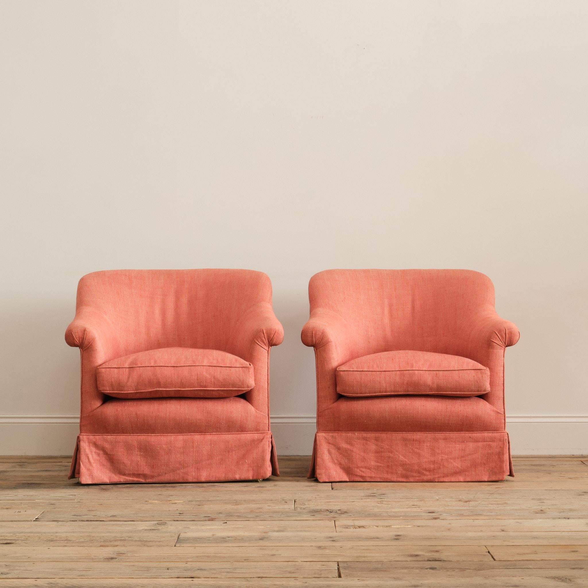 Victorian A set of 4 Howard Style 'Pickwell' Armchairs For Sale