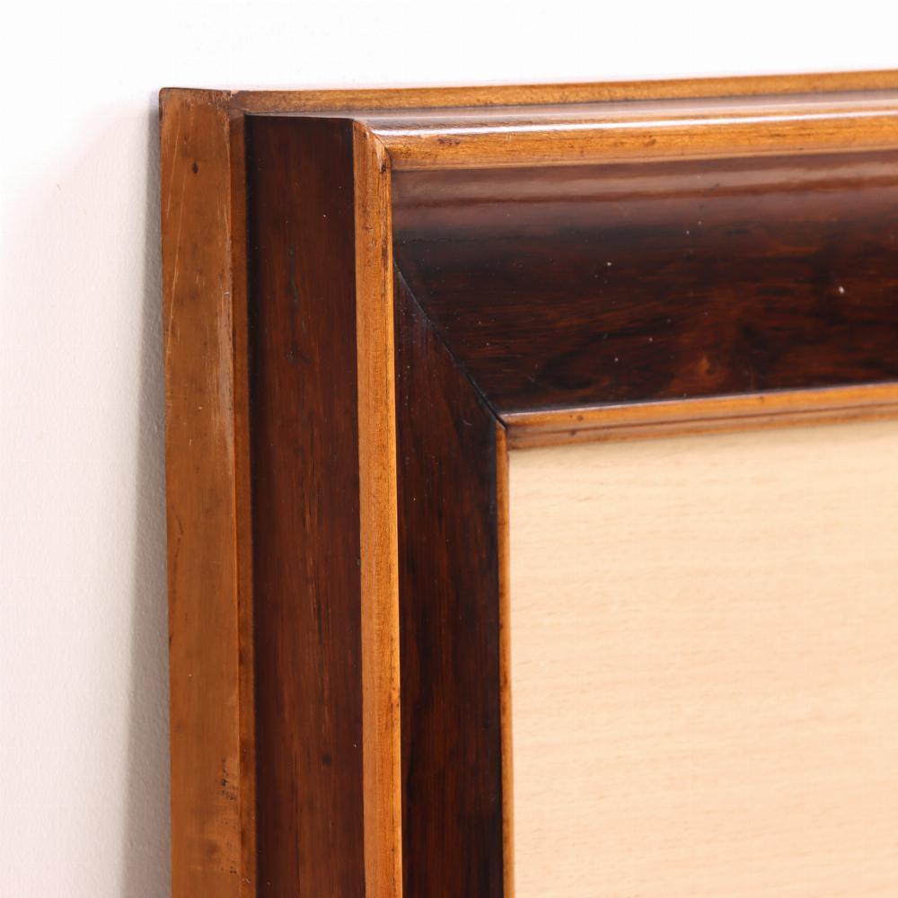Italiano Un set di 4 cornici per quadri o specchi in legno di palissandro e acero, C.C. in vendita