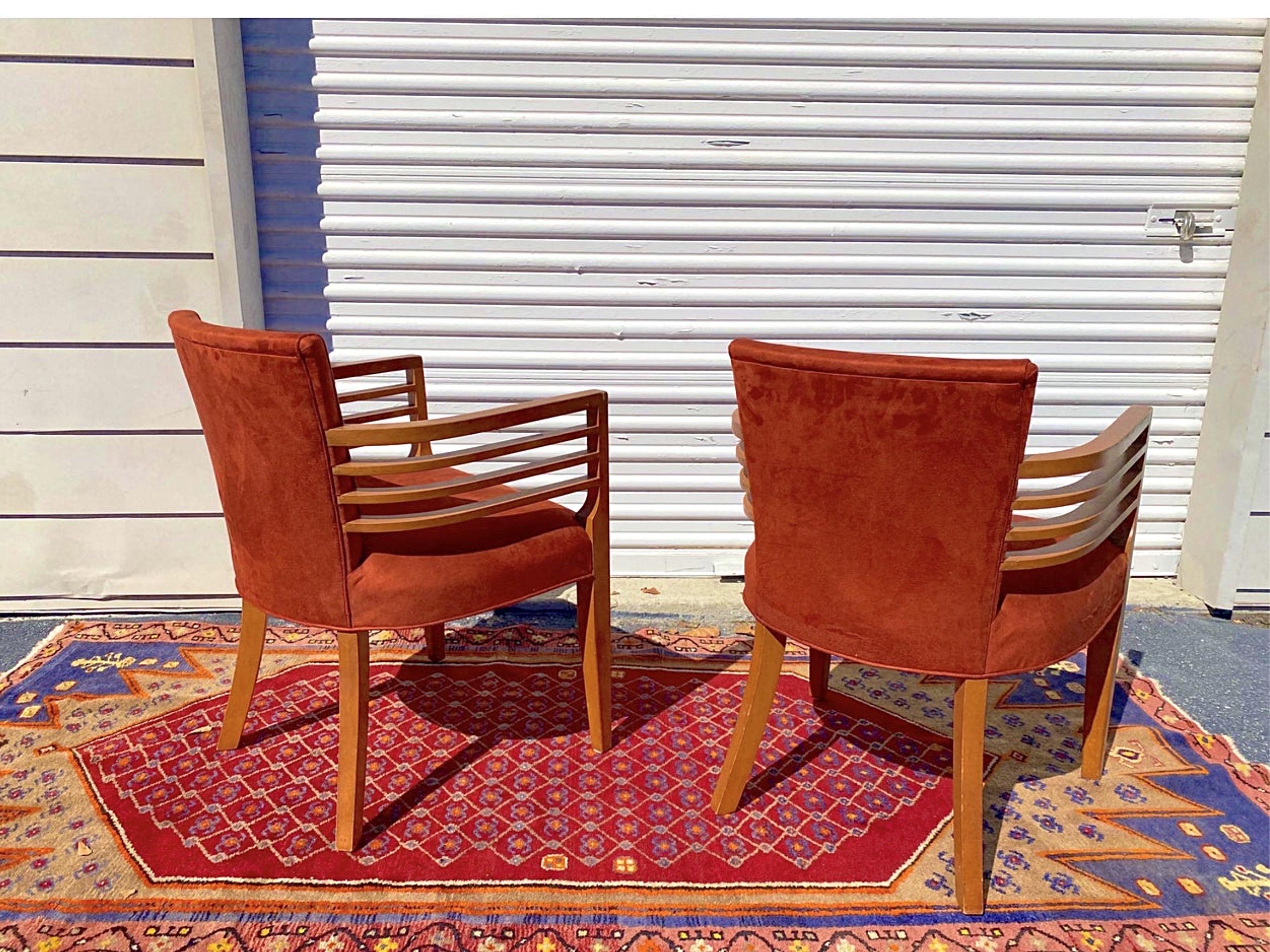 Set of 4 Knoll Art Deco Arm Chairs 1