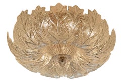 Ein Satz von 4 Murano Graniglia Glas Flush Mounts