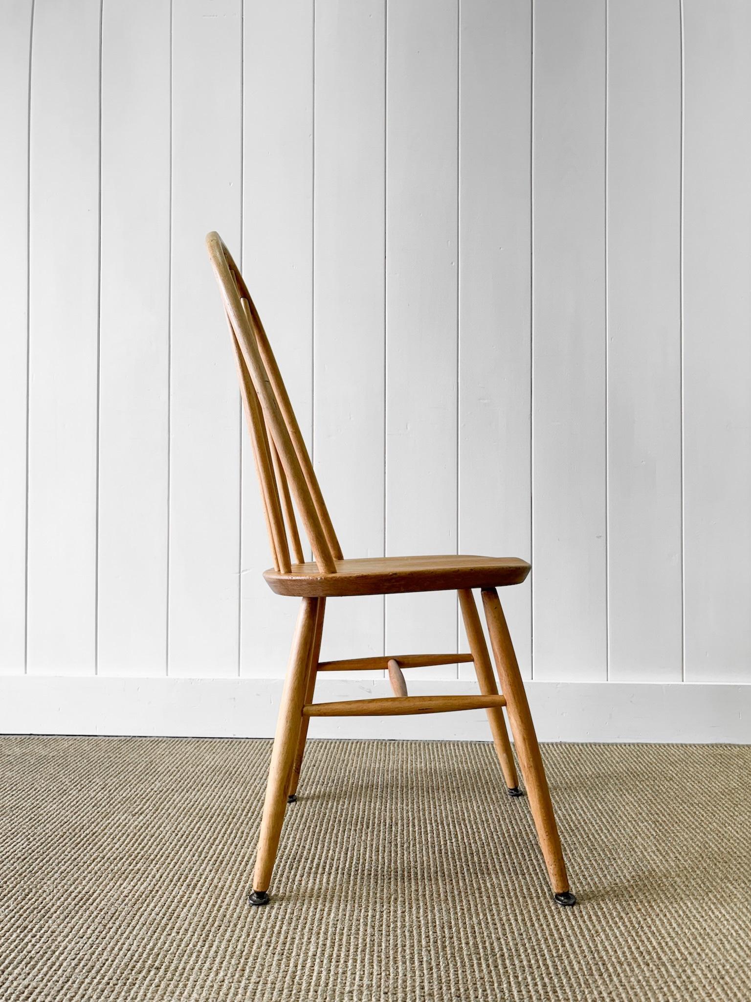 A Set of 4 Pine Ercol Chairs For Sale 5