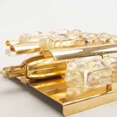 Orrefors  wall light  Cast Glass and brass  Sweden 1960
