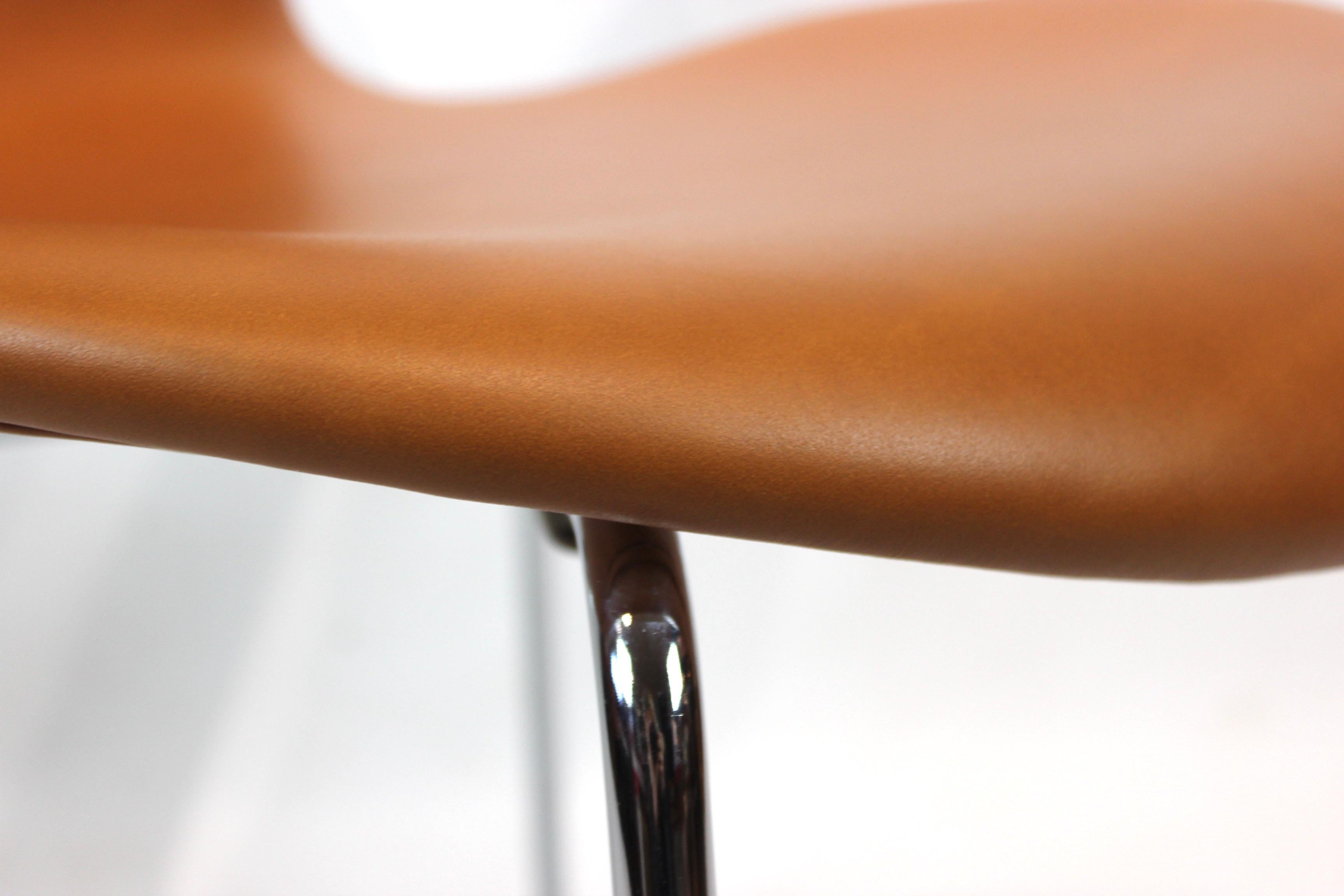Set of 4 Seven Chairs, Model 3107, by Arne Jacobsen and Fritz Hansen In Good Condition In Lejre, DK
