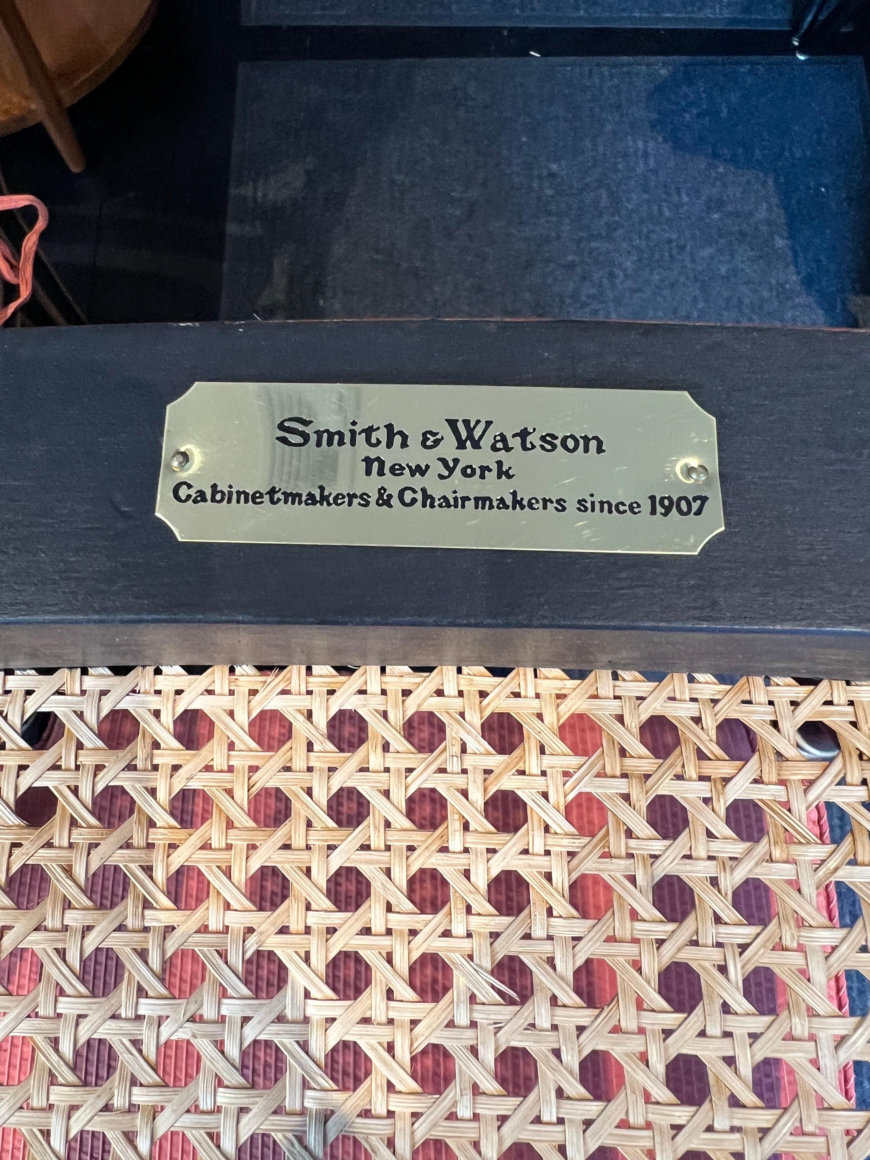4er-Set Schilfrohrsessel im Regency-Stil von Smith & Watson  (amerikanisch) im Angebot