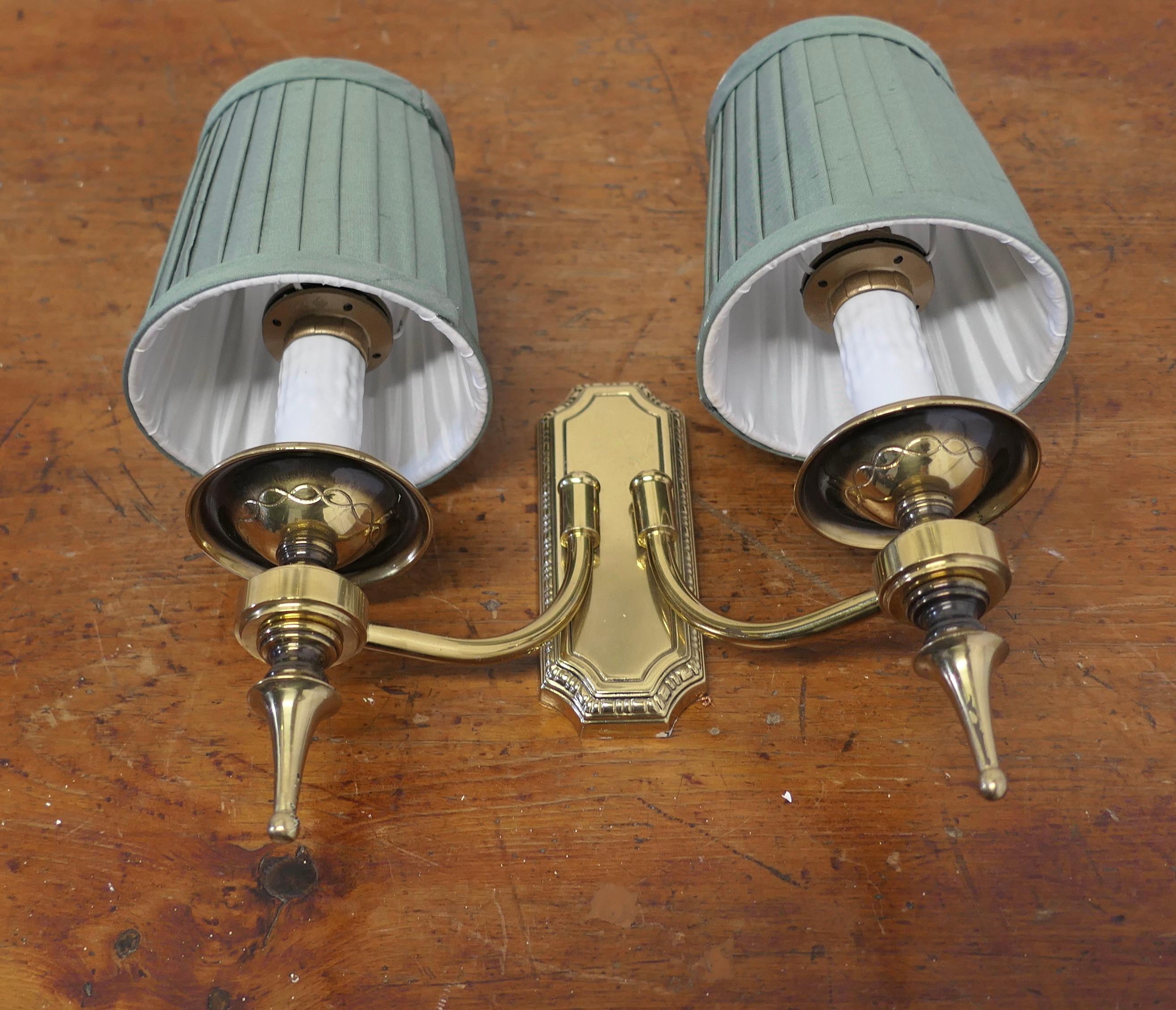 A Set of 4 Twin Wall Lights  A very handsome set of 4 double wall lights  4