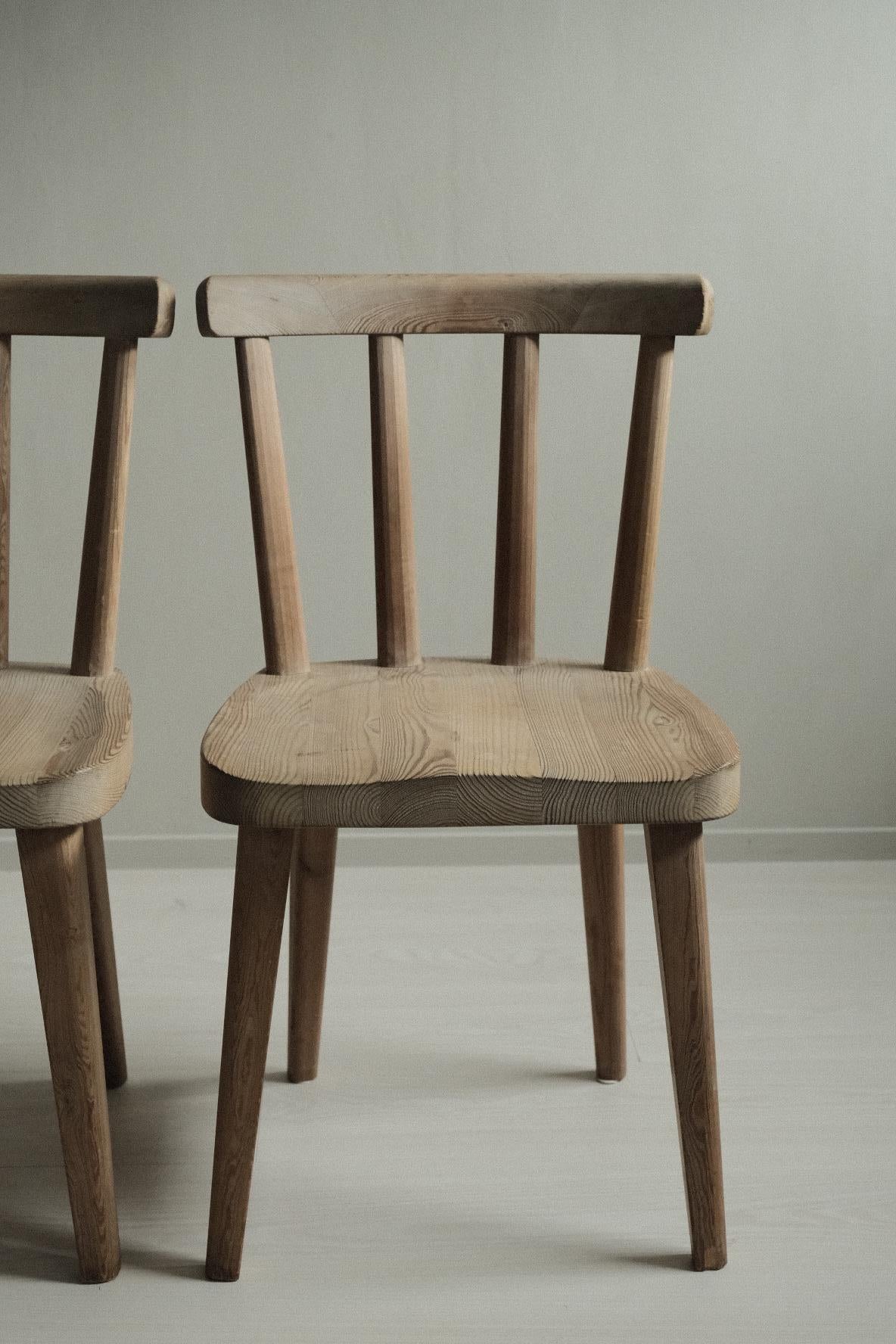 Set of 4 Utö Dining Chairs by Axel Einar Hjorth for Nordiska Kompaniet, 1930s 6