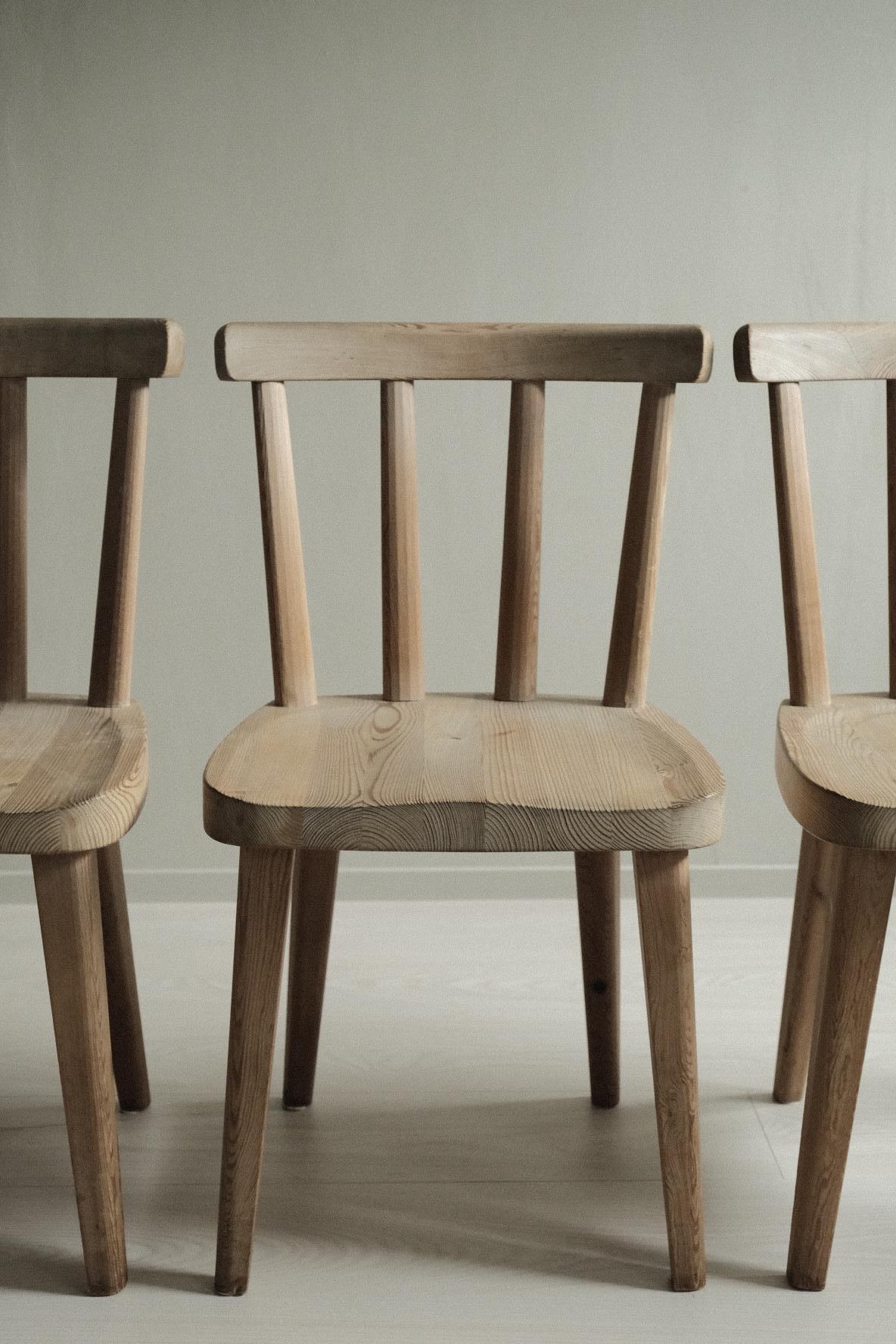 Set of 4 Utö Dining Chairs by Axel Einar Hjorth for Nordiska Kompaniet, 1930s 7