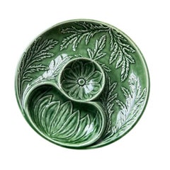 A set of 4 Vintage Bordallo Pinheiro Majolica Artichoke Plates