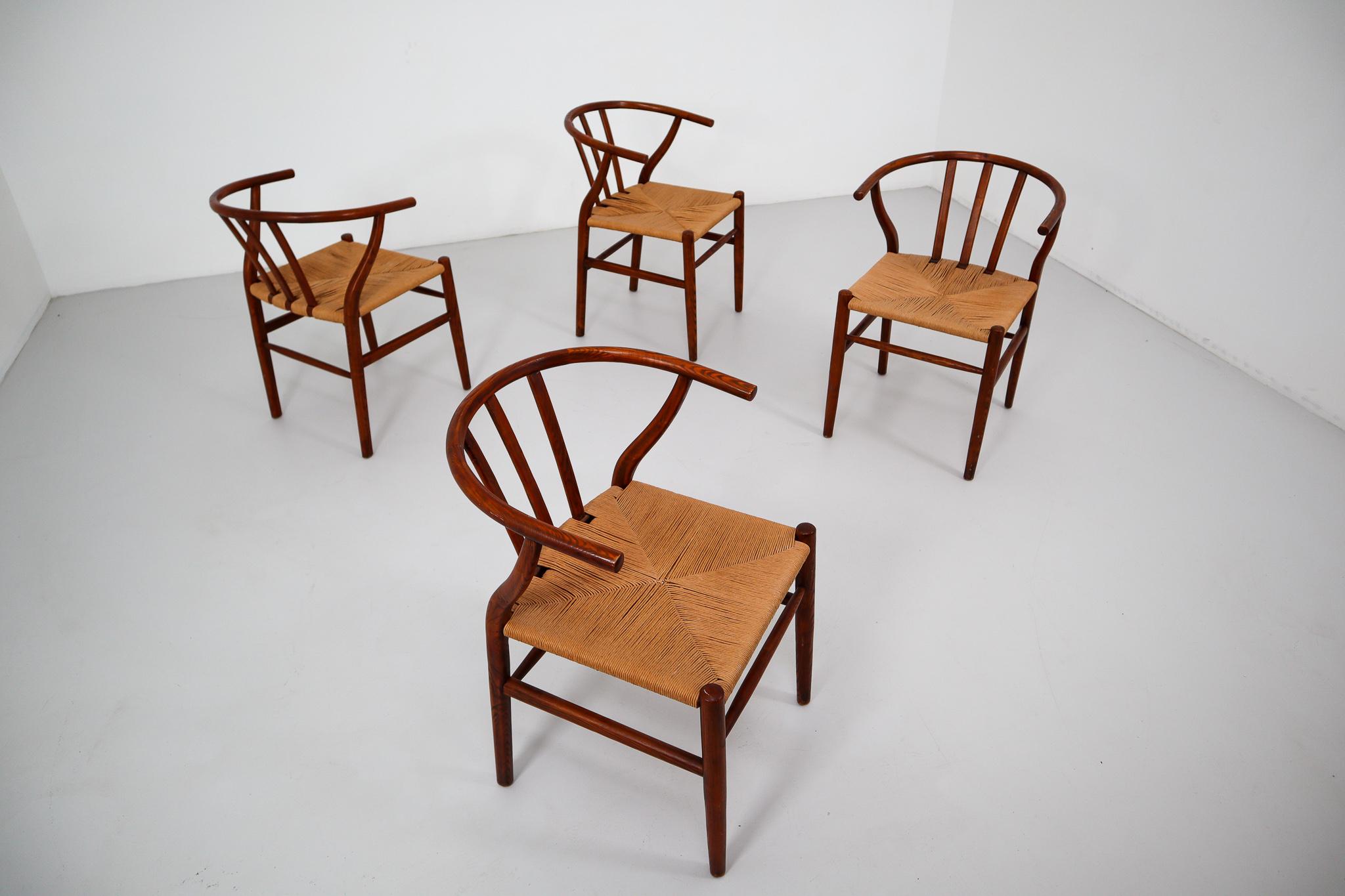 wishbone chairs set of 4