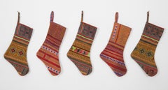 A Set of 5 Hmong Christmas Stockings