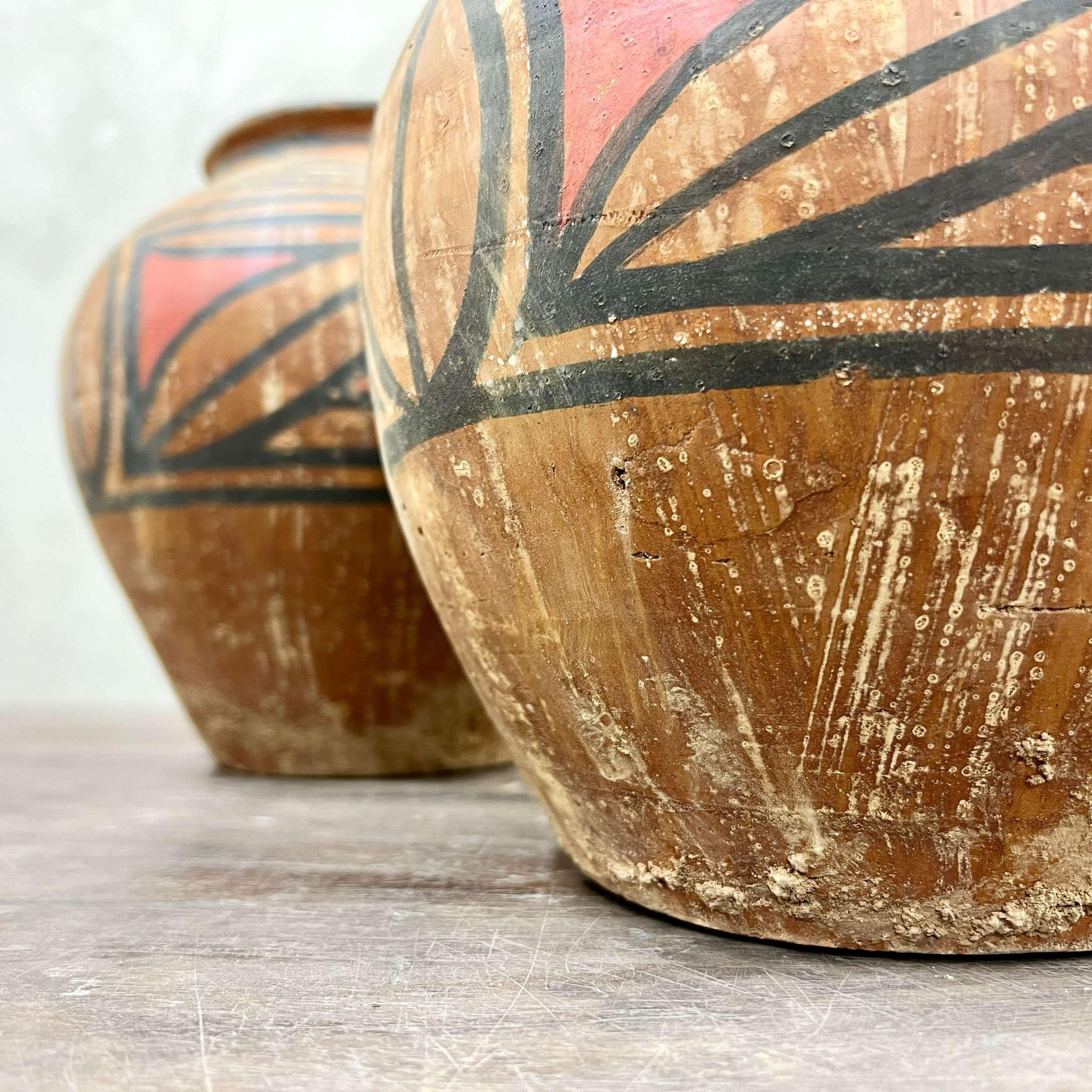 A Set of 5 Neolithic Majia Kiln Chinese Pottery 4