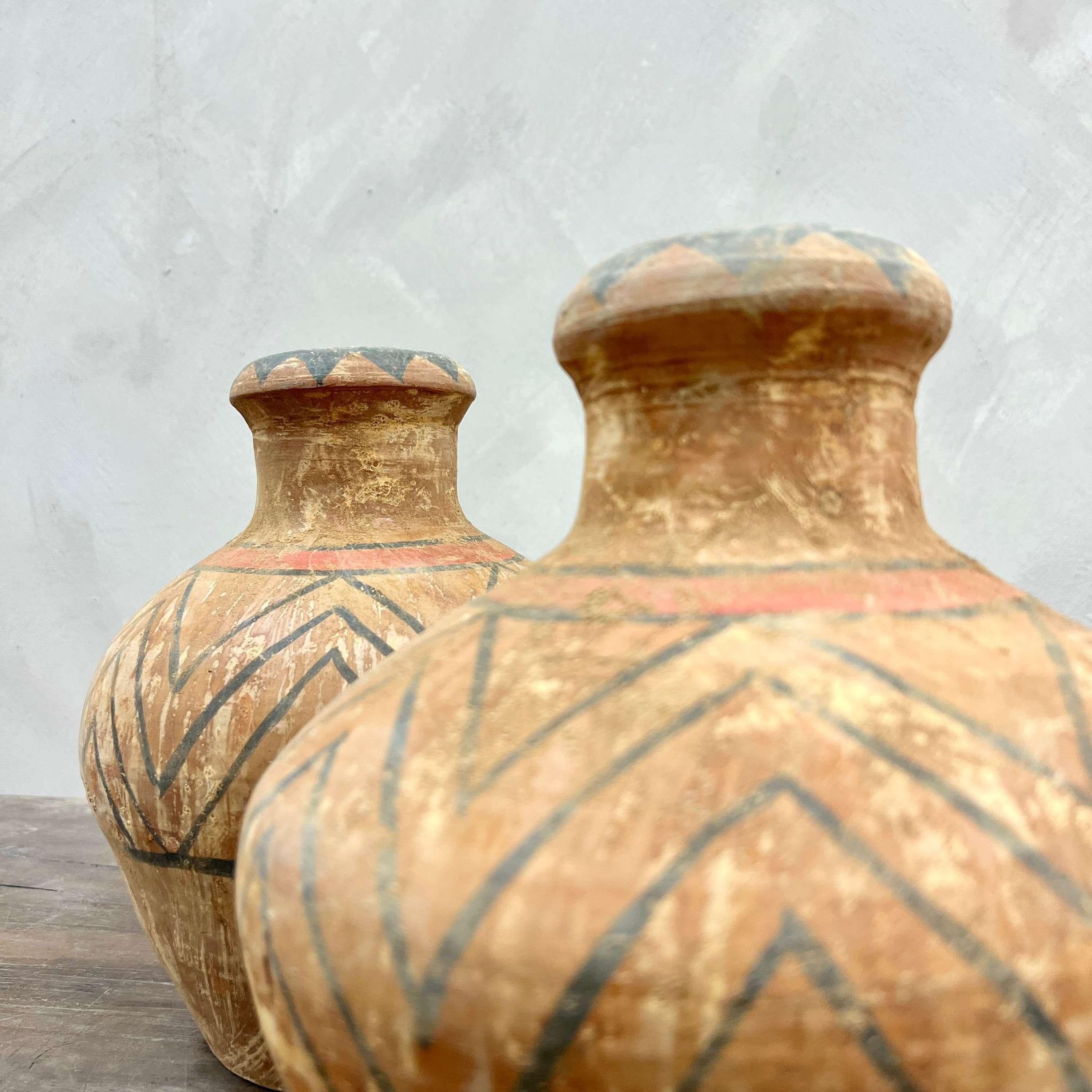 A Set of 5 Neolithic Majia Kiln Chinese Pottery 7