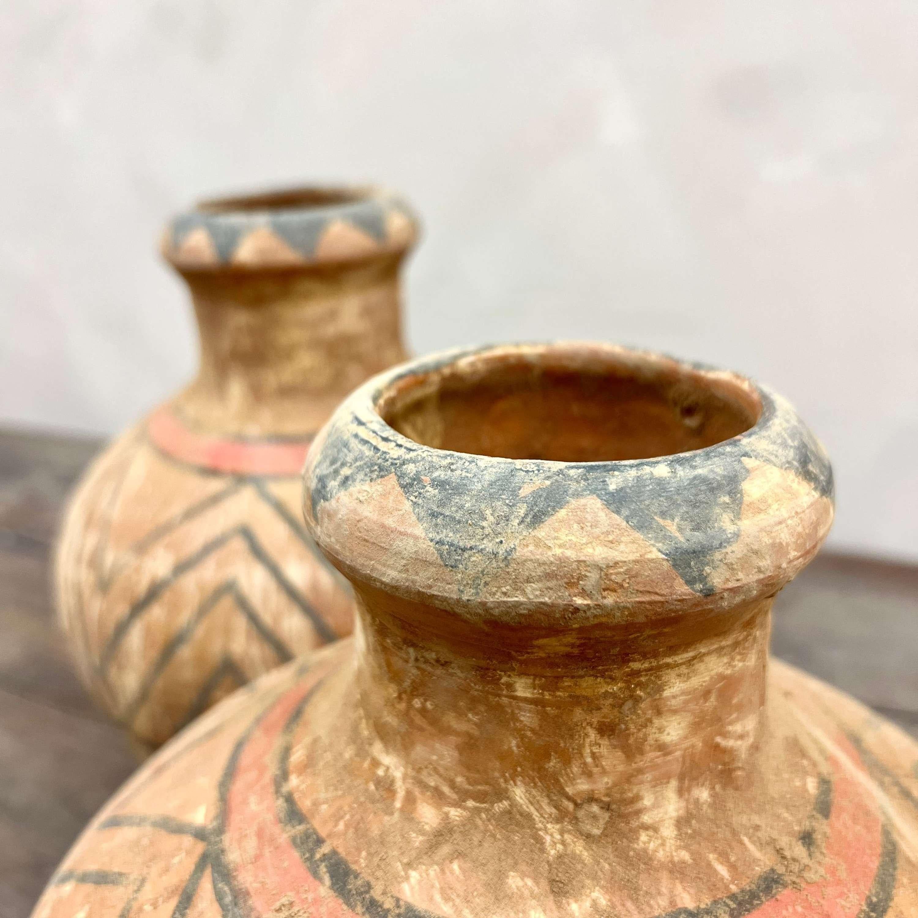 A Set of 5 Neolithic Majia Kiln Chinese Pottery 8