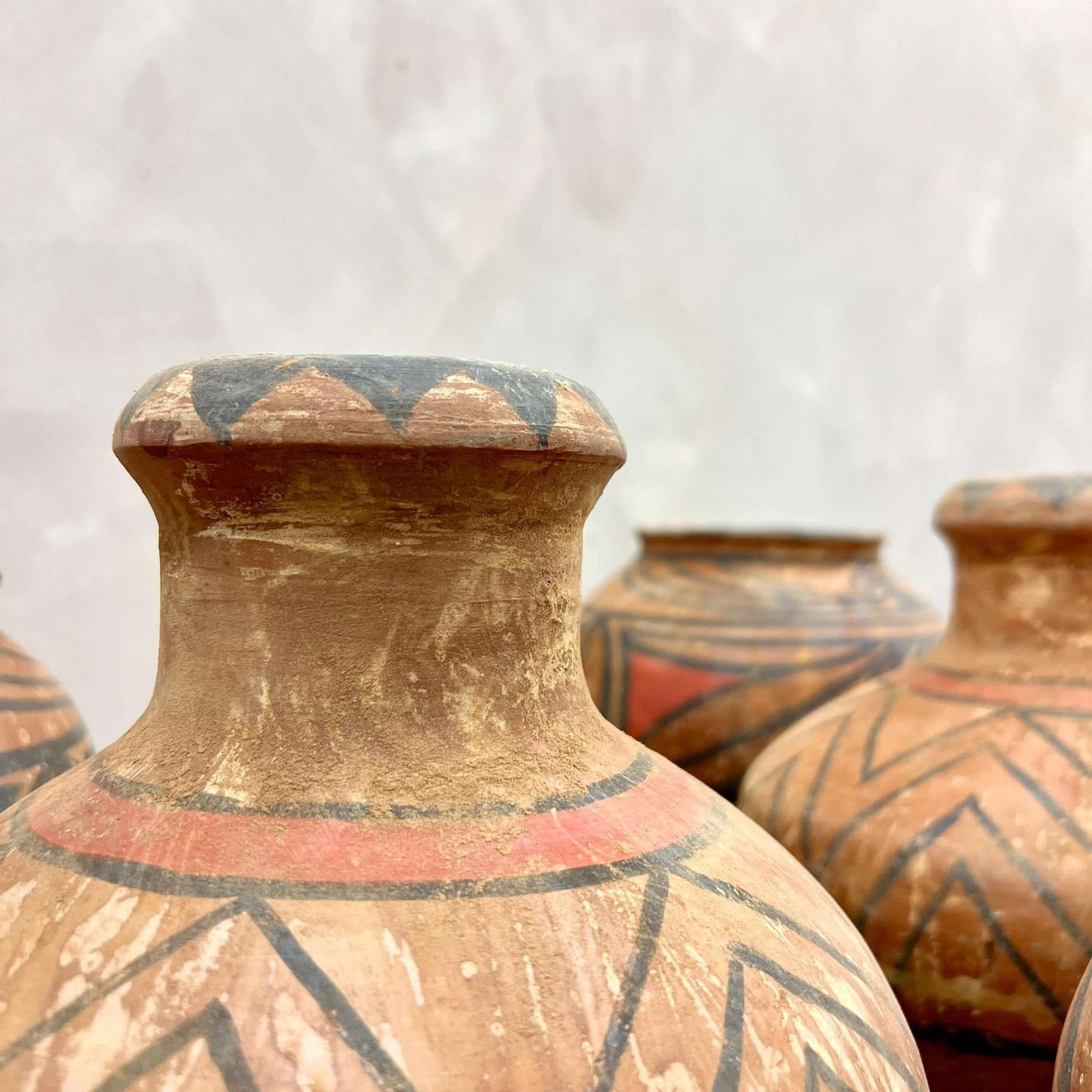 Clay A Set of 5 Neolithic Majia Kiln Chinese Pottery