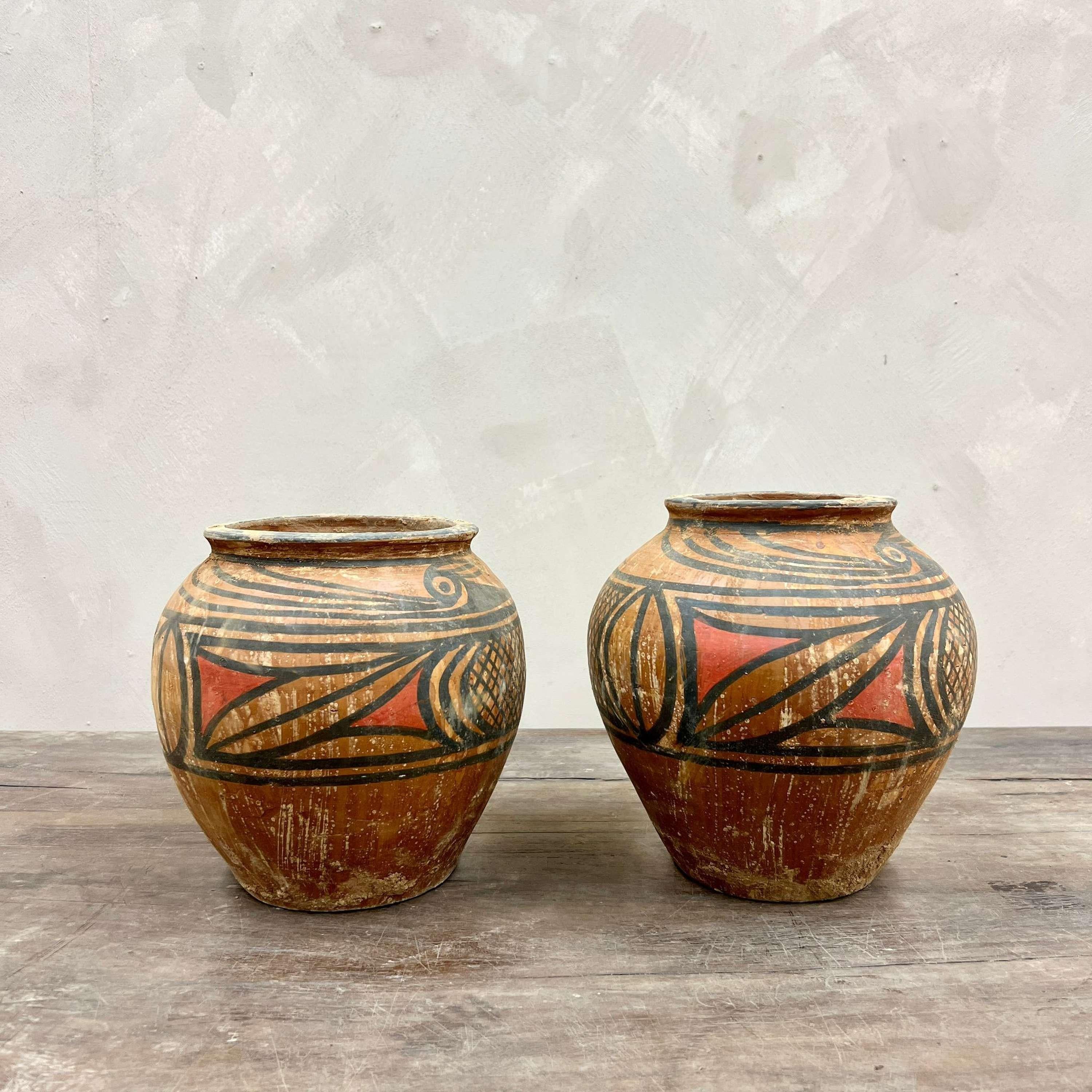 A Set of 5 Neolithic Majia Kiln Chinese Pottery 1