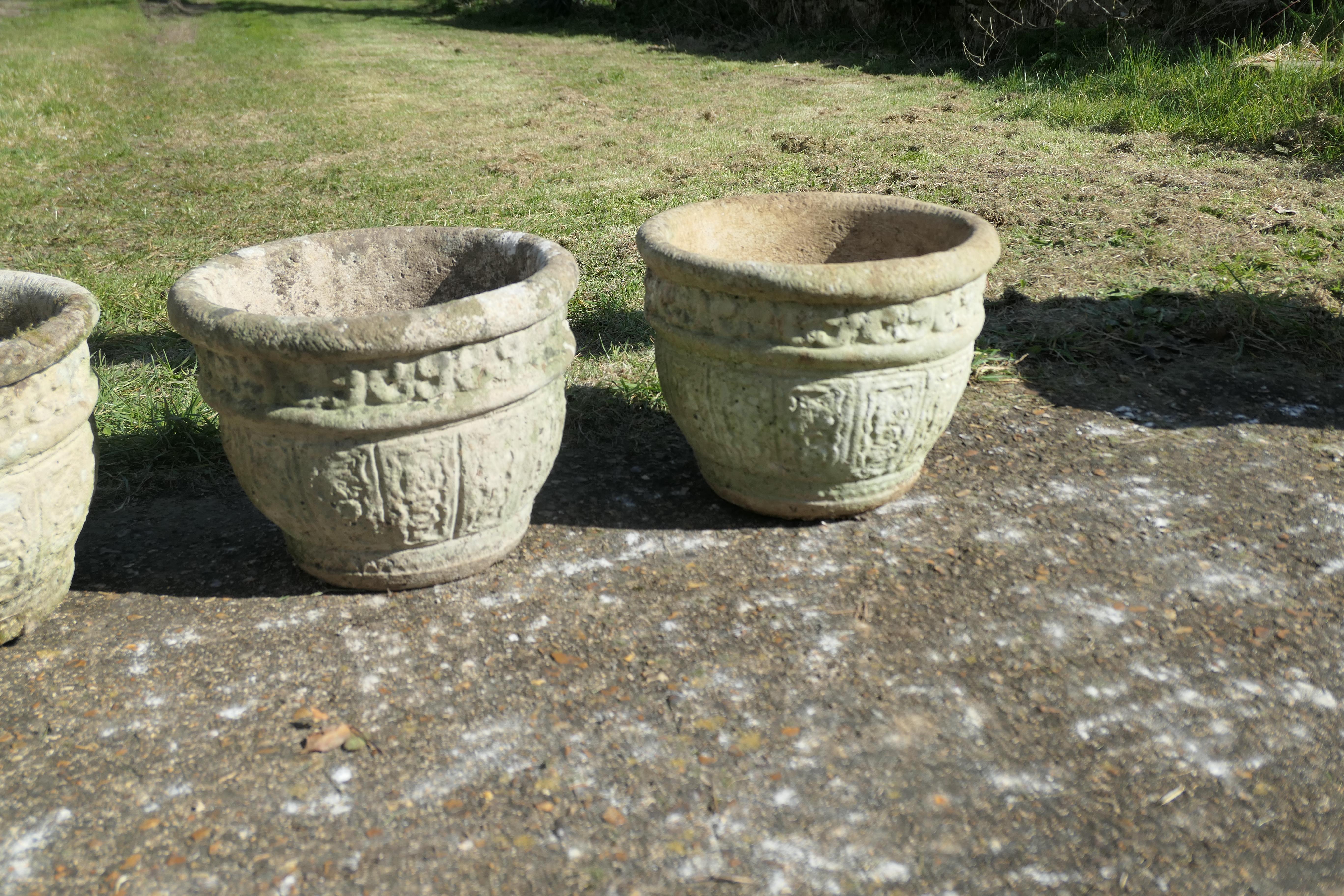 Mid-20th Century A set of 5 Studio Stonehouse Cotswold Planters  This is a good large set For Sale