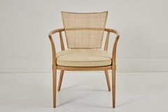 Set of 6 Bleached Walnut Dining Chairs by Bert England for Johnson Furniture