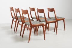 Set of 6 Boomerang Dining Chairs, Alfred Christensen