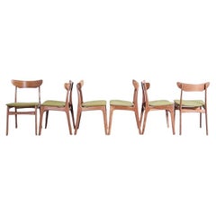 Vintage A Set Of 6 Chairs By Elgaard And Schionning In Oak
