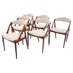 A set of 6 chairs by Kai Kristiansen, model 31, Denmark, 1960s.