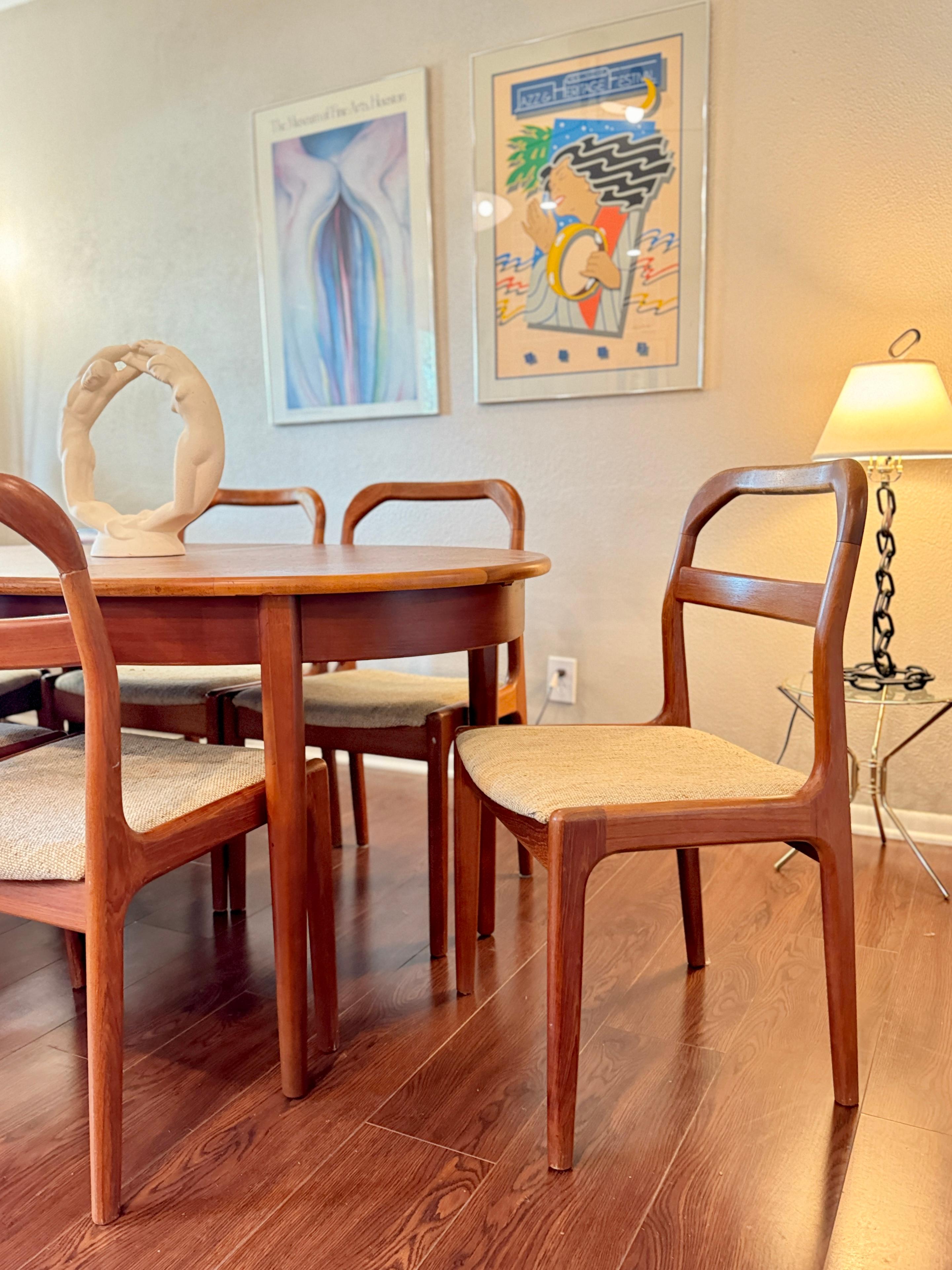 A set of 6 Danish dining chairs by Ansager Mobler, circa 1960s 4