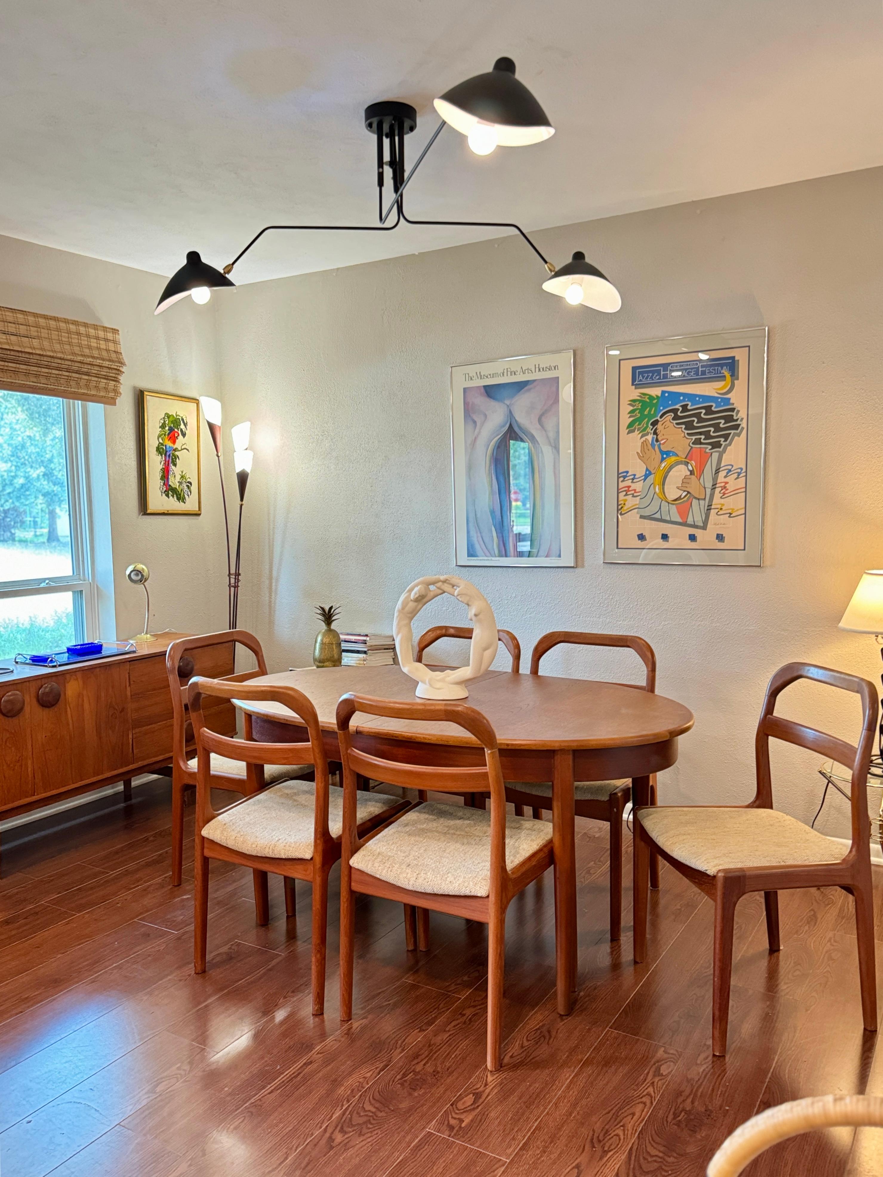 A set of 6 Danish dining chairs by Ansager Mobler, circa 1960s 5