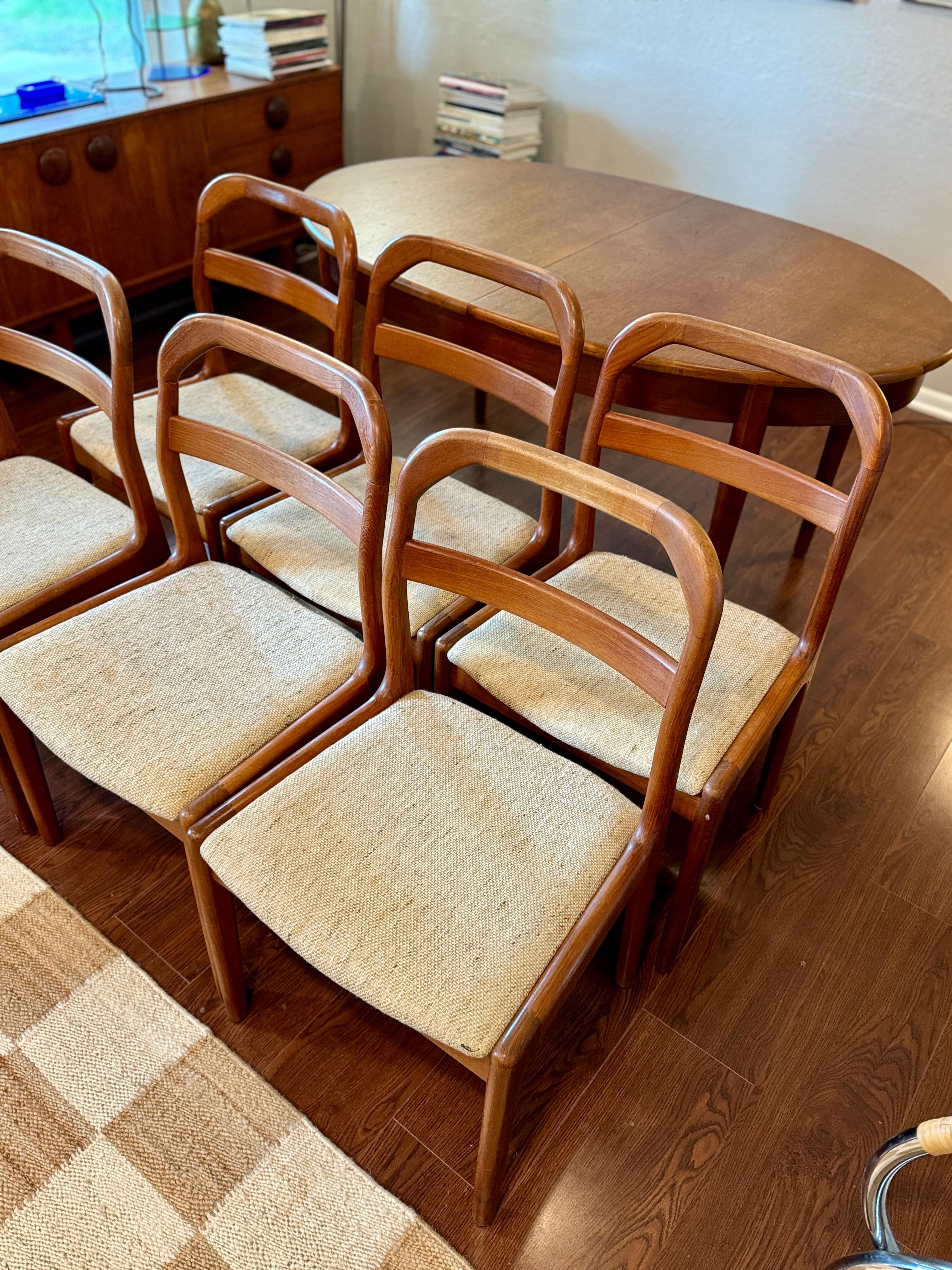 A set of 6 Danish dining chairs by Ansager Mobler, circa 1960s 12