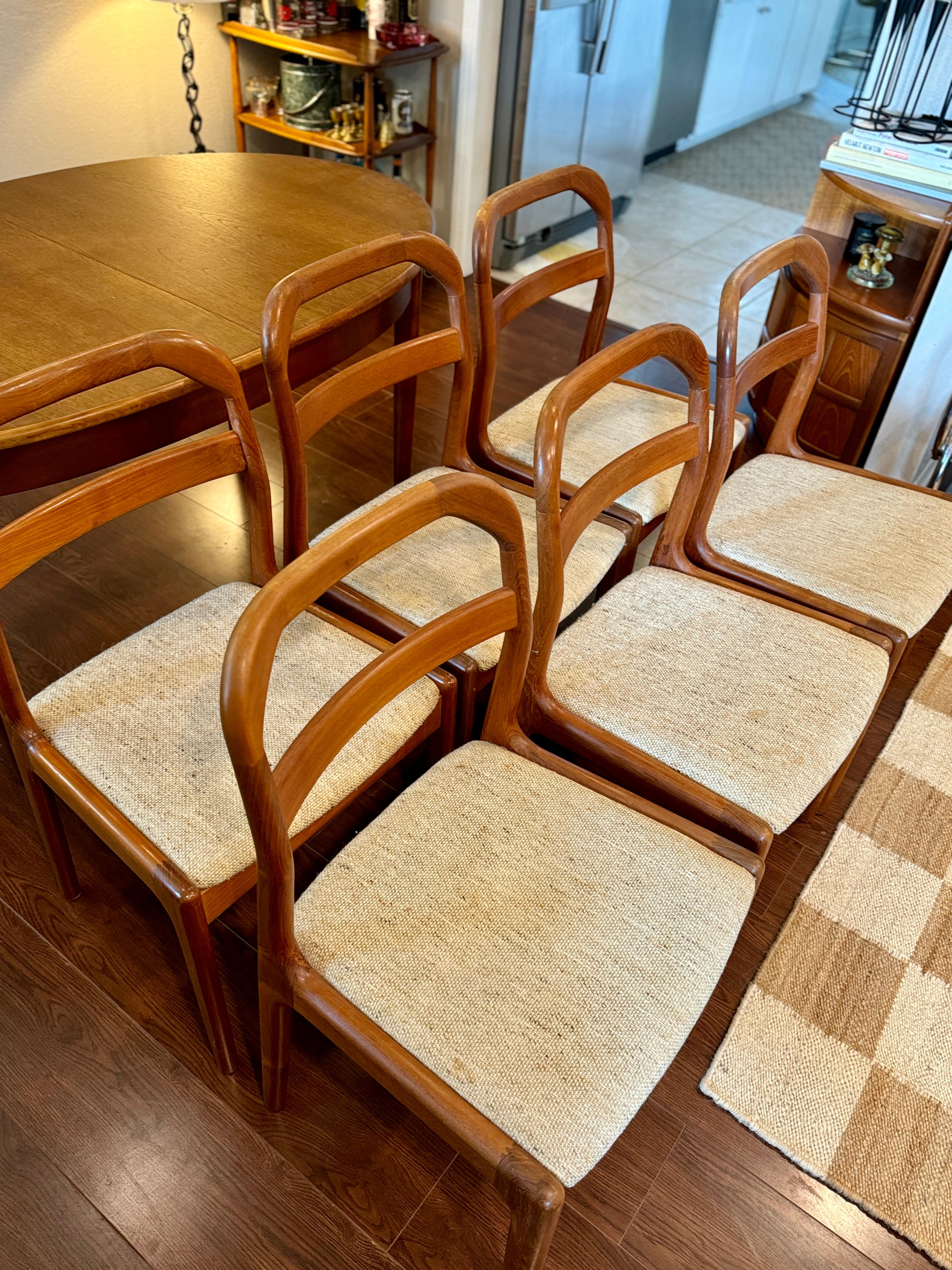 A set of 6 Danish dining chairs by Ansager Mobler, circa 1960s 13