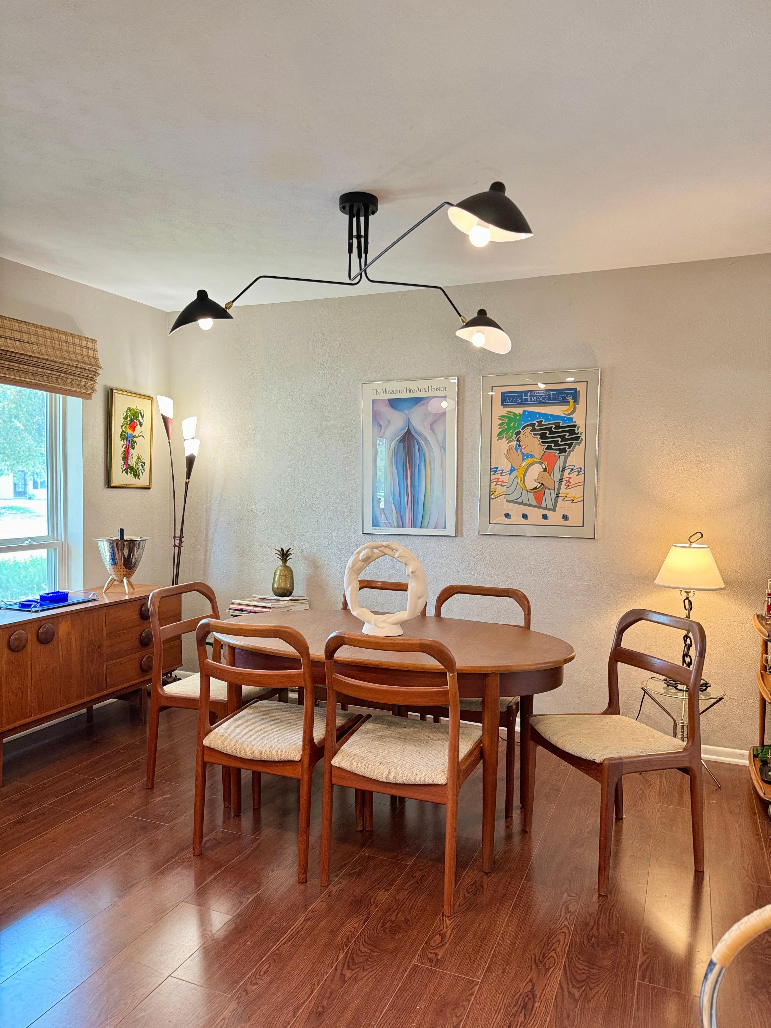 Teak A set of 6 Danish dining chairs by Ansager Mobler, circa 1960s