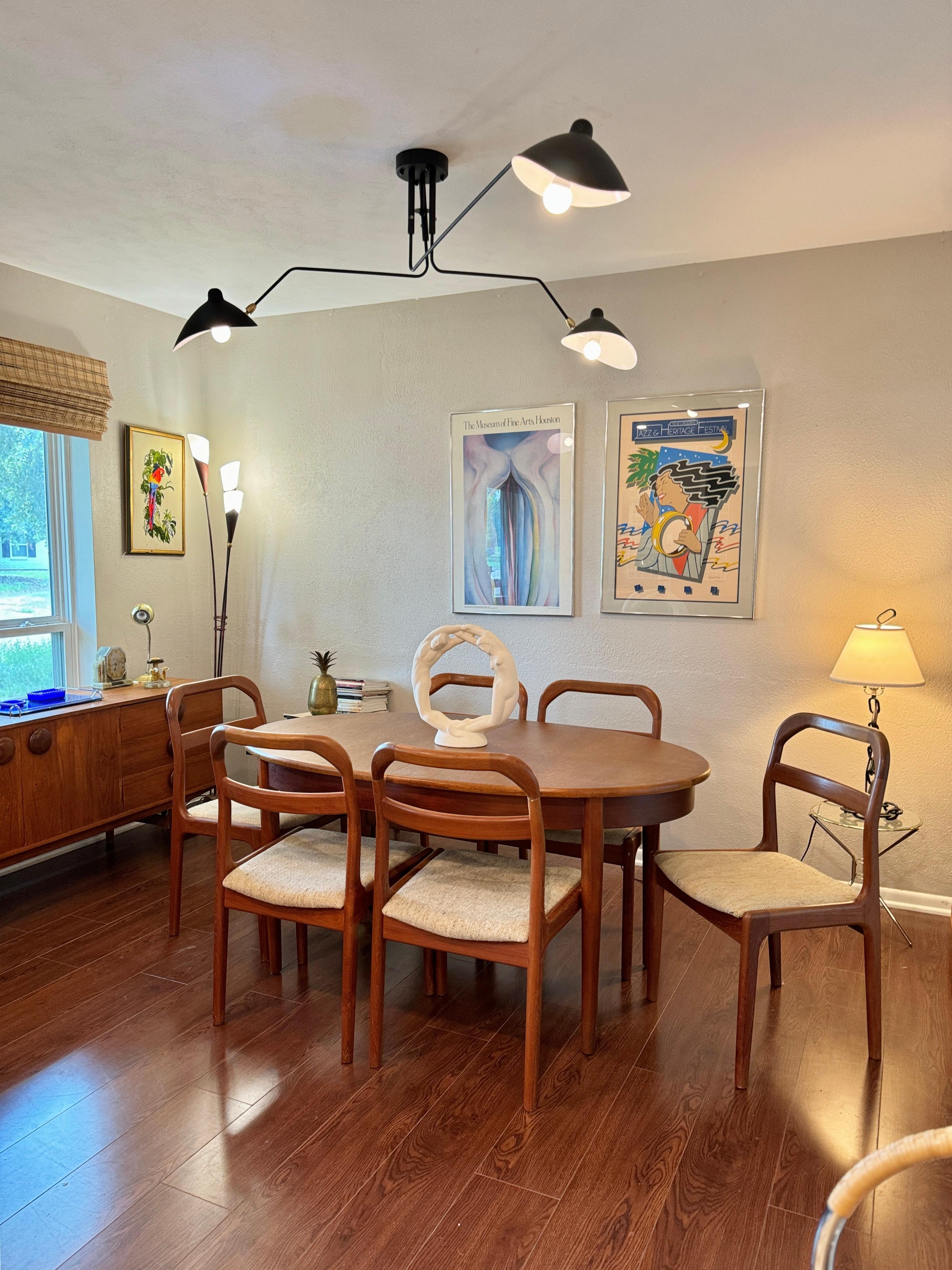A set of 6 Danish dining chairs by Ansager Mobler, circa 1960s 1