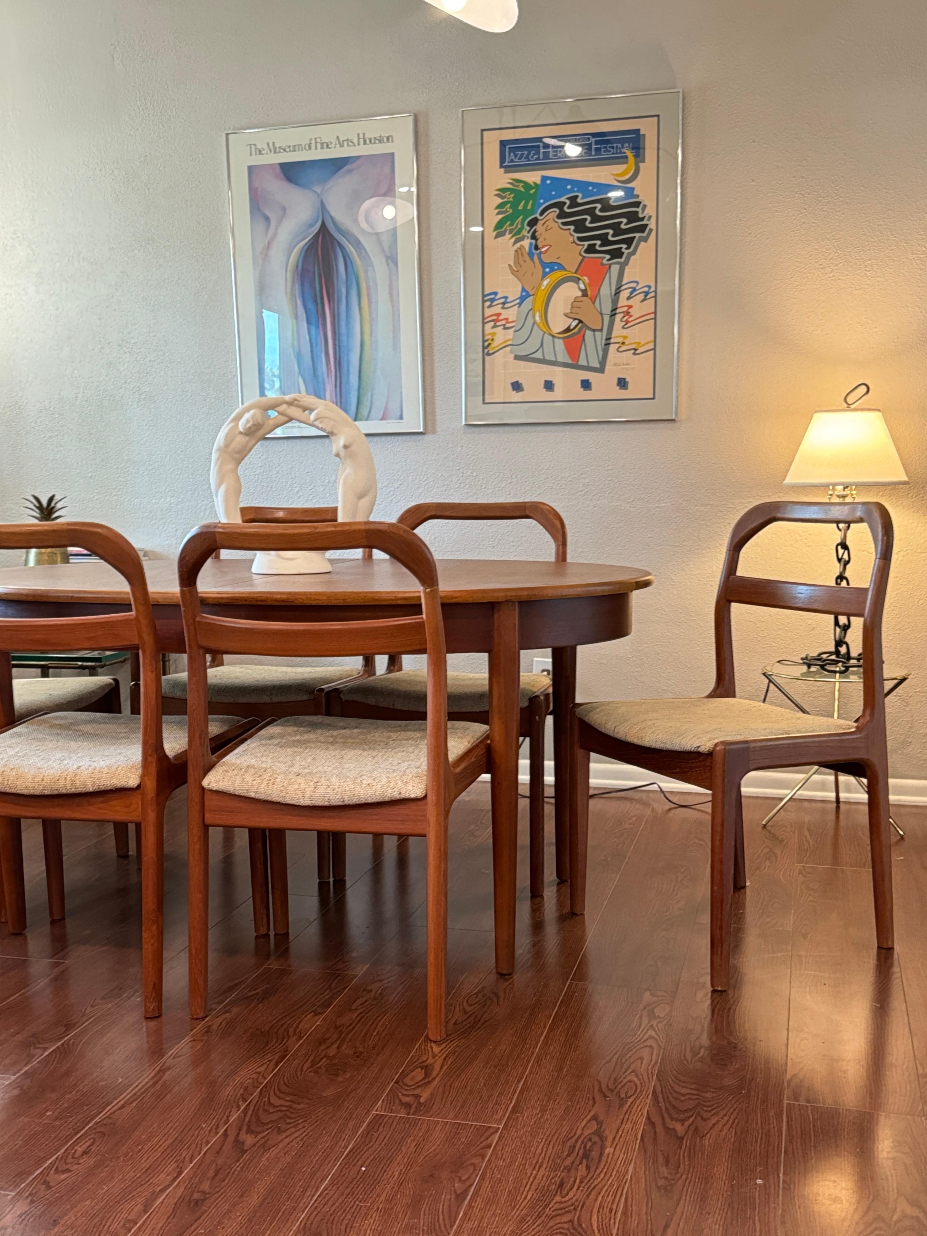 A set of 6 Danish dining chairs by Ansager Mobler, circa 1960s 2